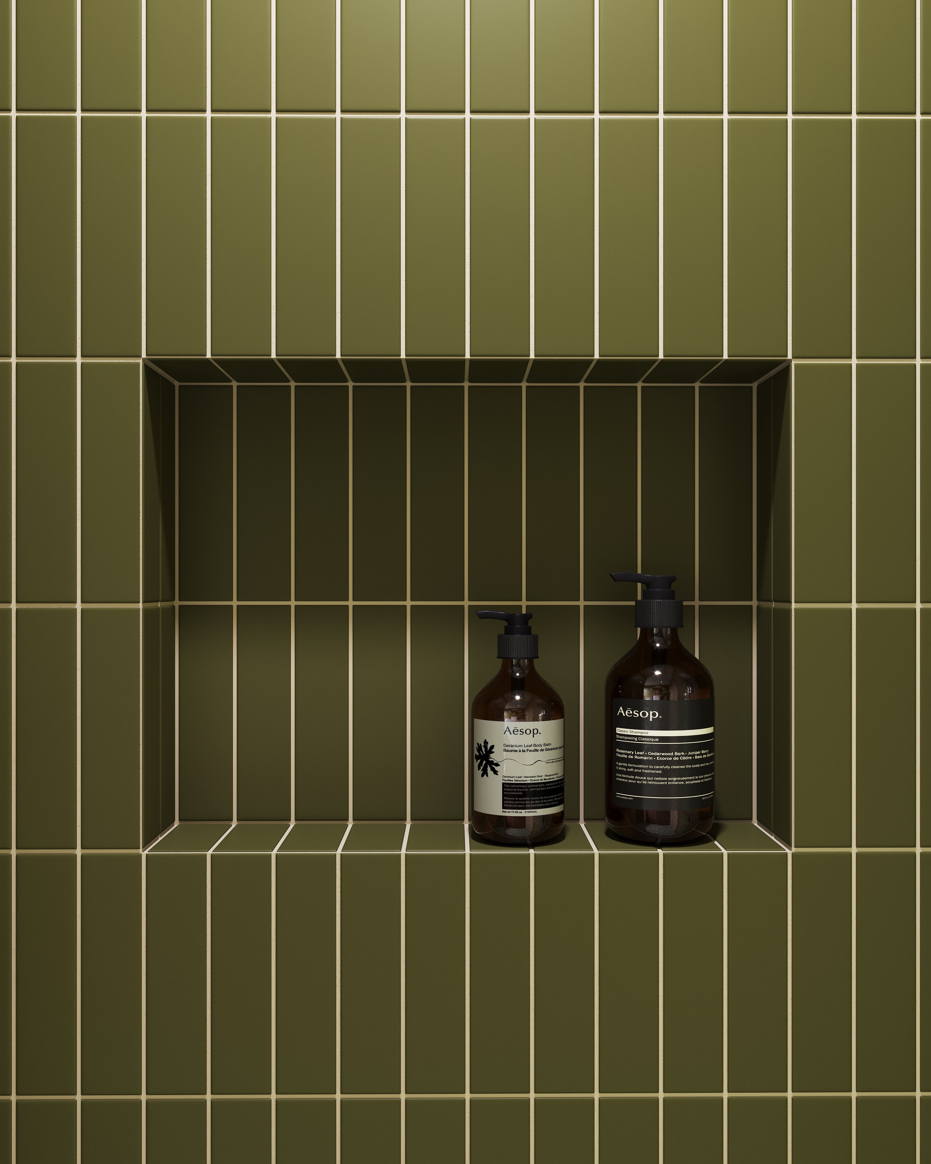 2x8 Original Ceramic Tile in Bonsai Matte