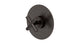Contour One Handle Wall Mount Shower Trim with Soft Cross Handle in Antique Bronze