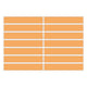 1x6 Straight Set Sheeted Original Ceramic Mosaic Tile in Koi Matte