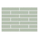 1x6 Half Offset Sheeted Original Ceramic Mosaic Tile in Rosemary Matte