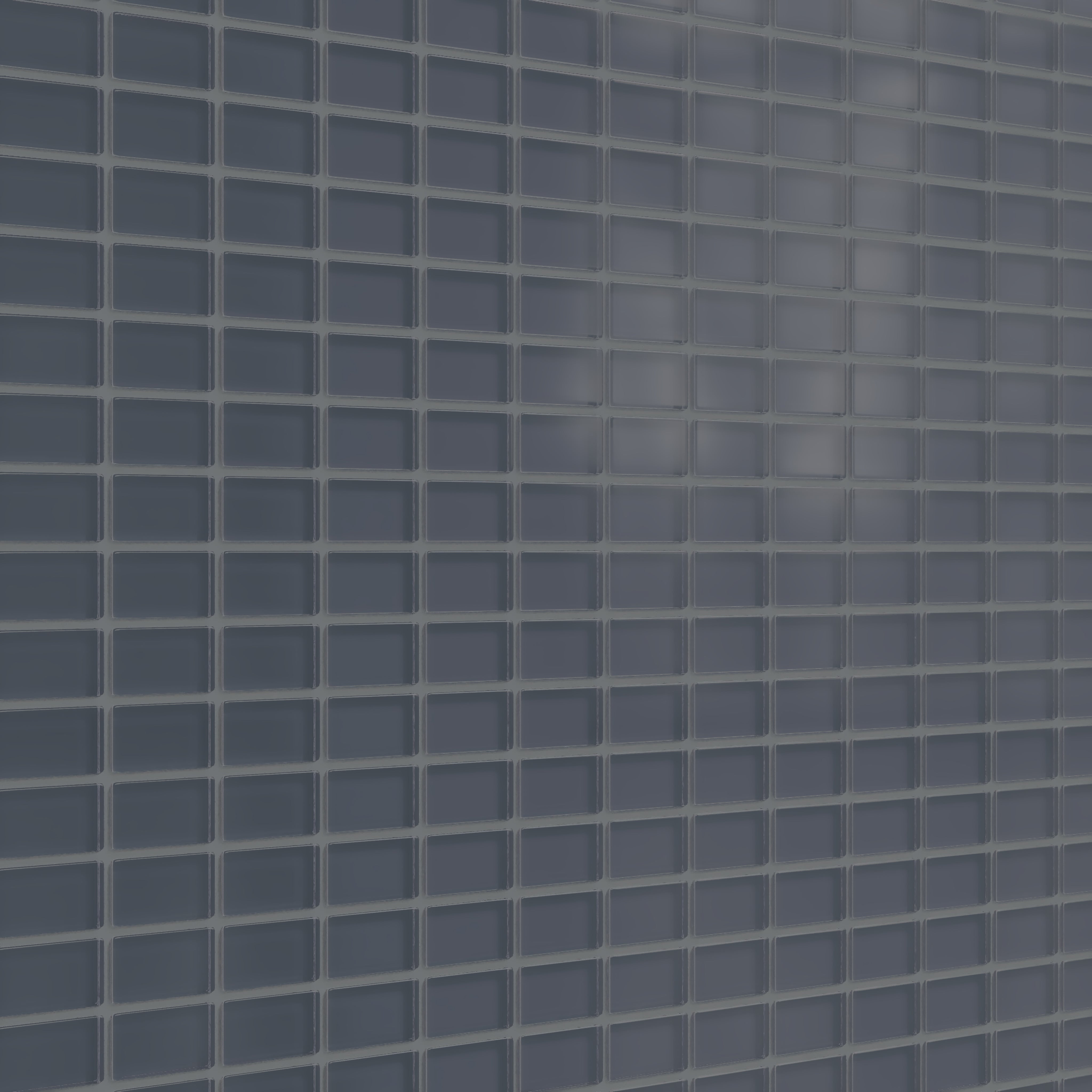1x2 Straight Set Sheeted Glass Mosaic Tile in Junco Matte