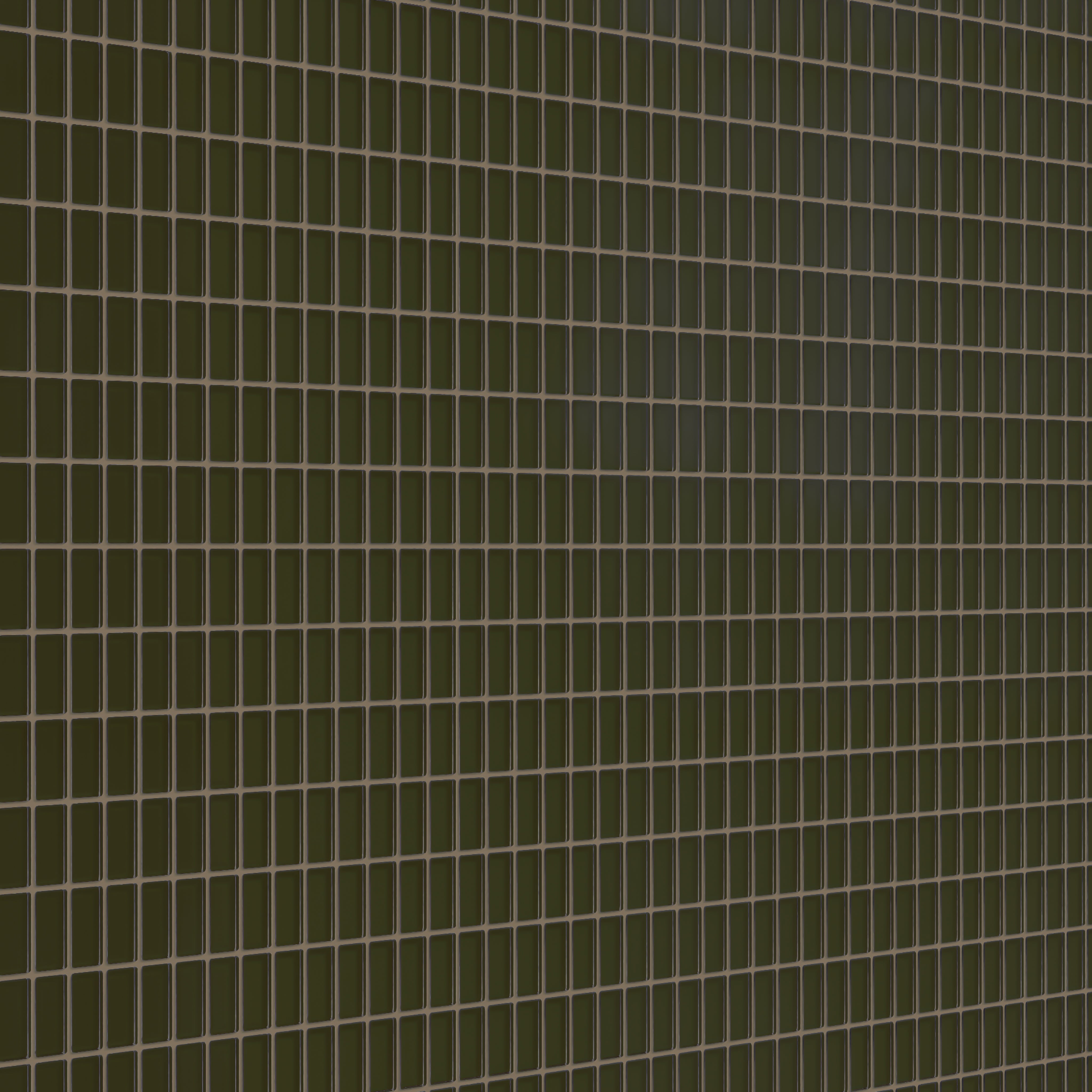 1x2 Straight Set Sheeted Glass Mosaic Tile in Catbird Matte