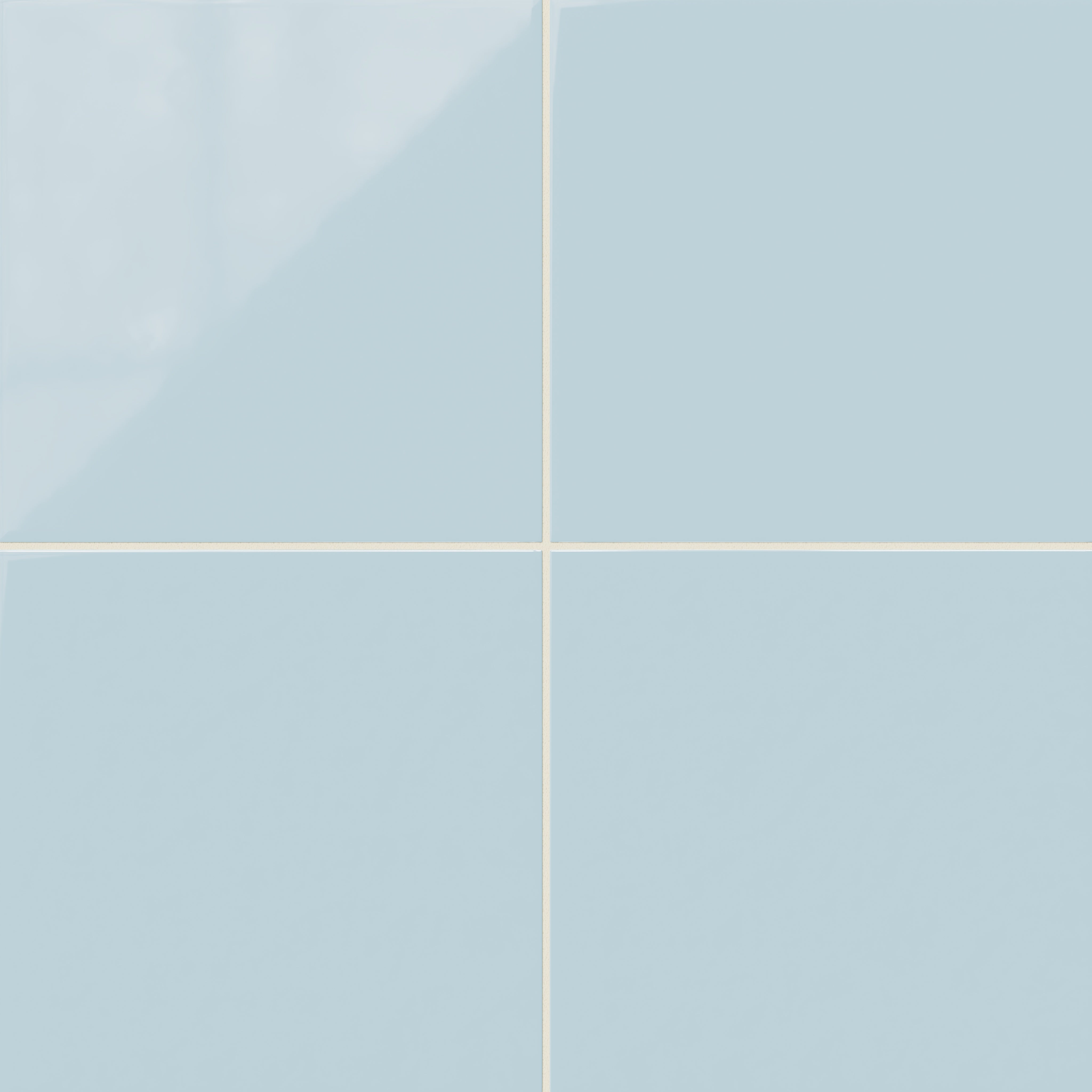 12x12 Natural Press Ceramic Tile in Egyptian Blue Gloss