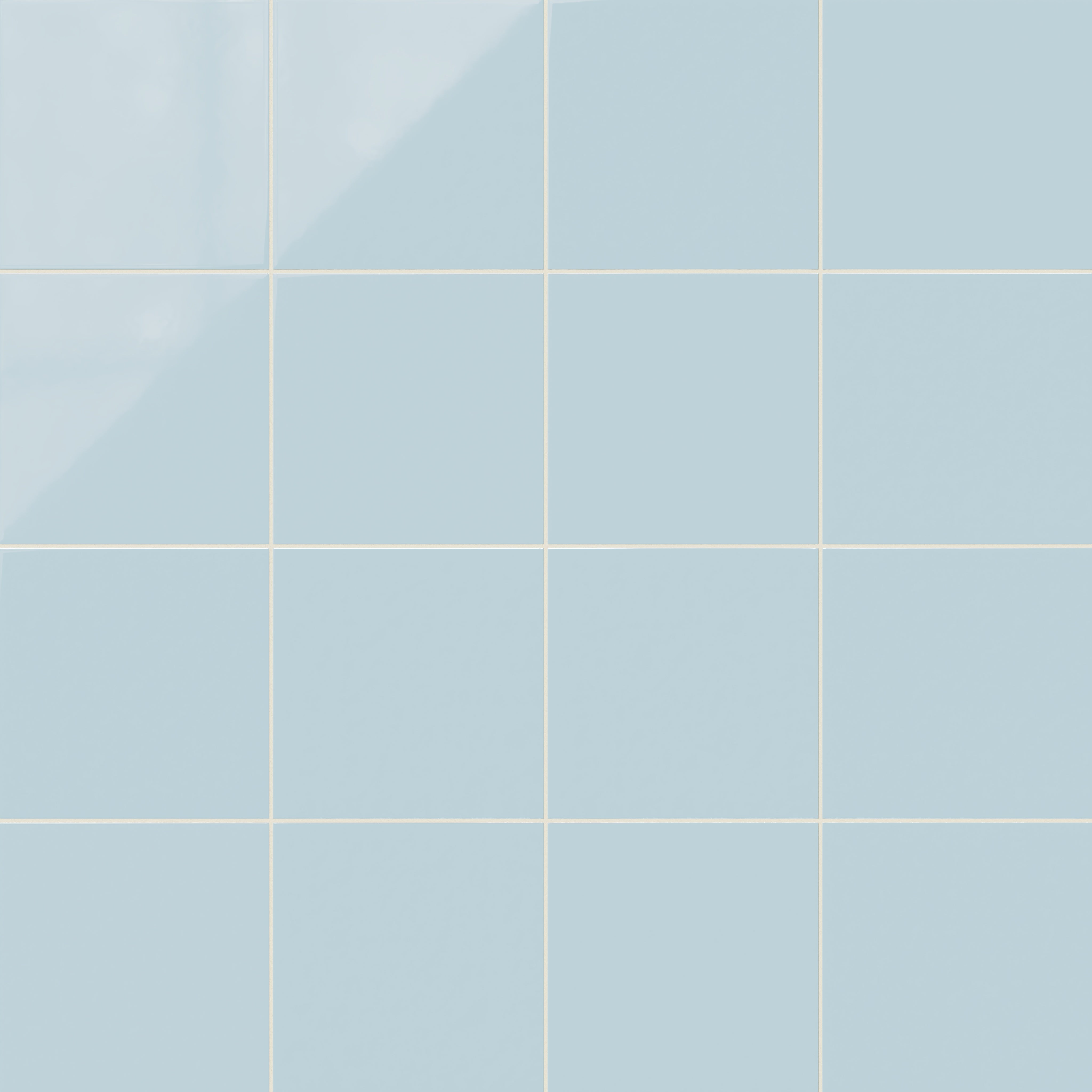 12x12 Natural Press Ceramic Tile in Egyptian Blue Gloss