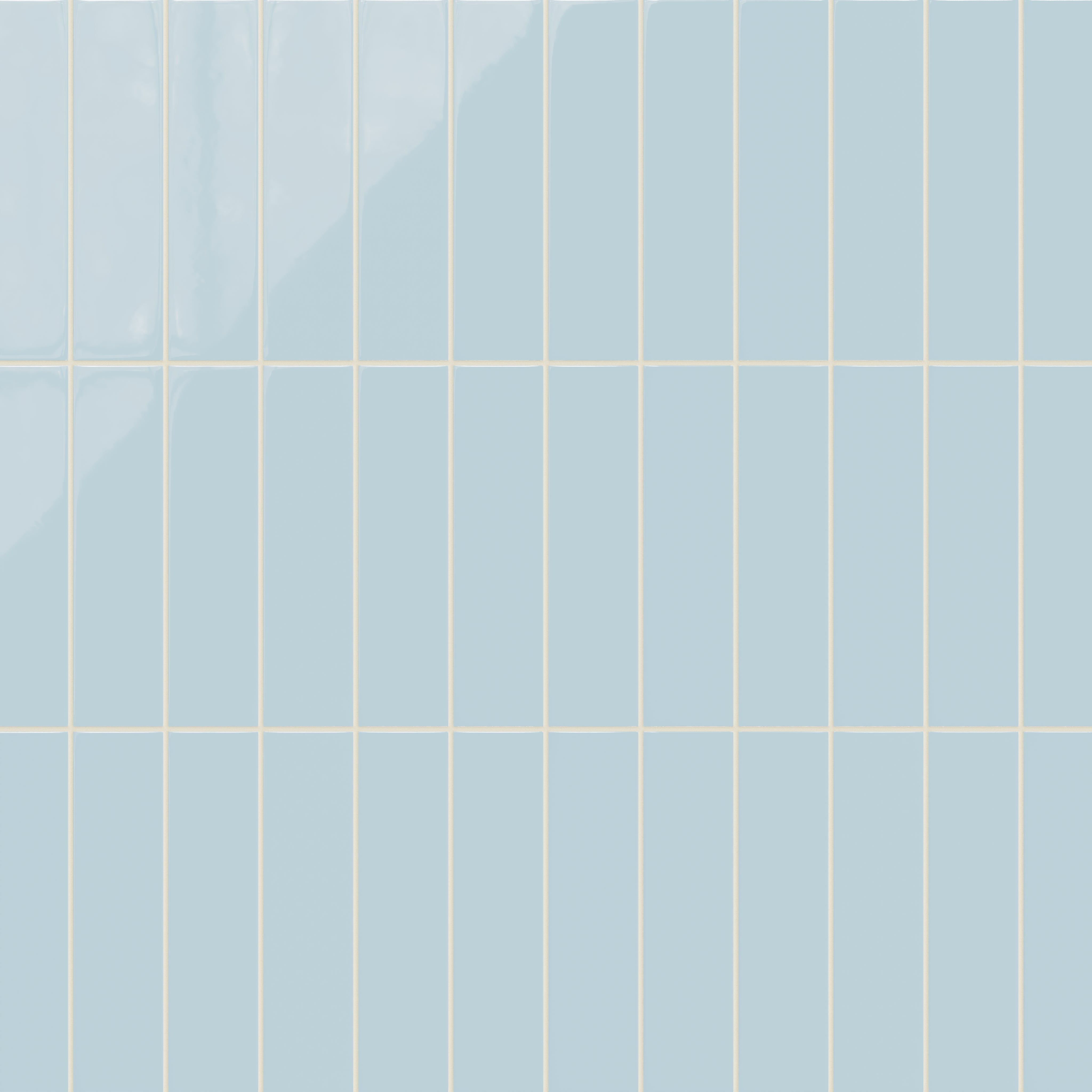 3x12 Natural Press Ceramic Tile in Egyptian Blue Gloss