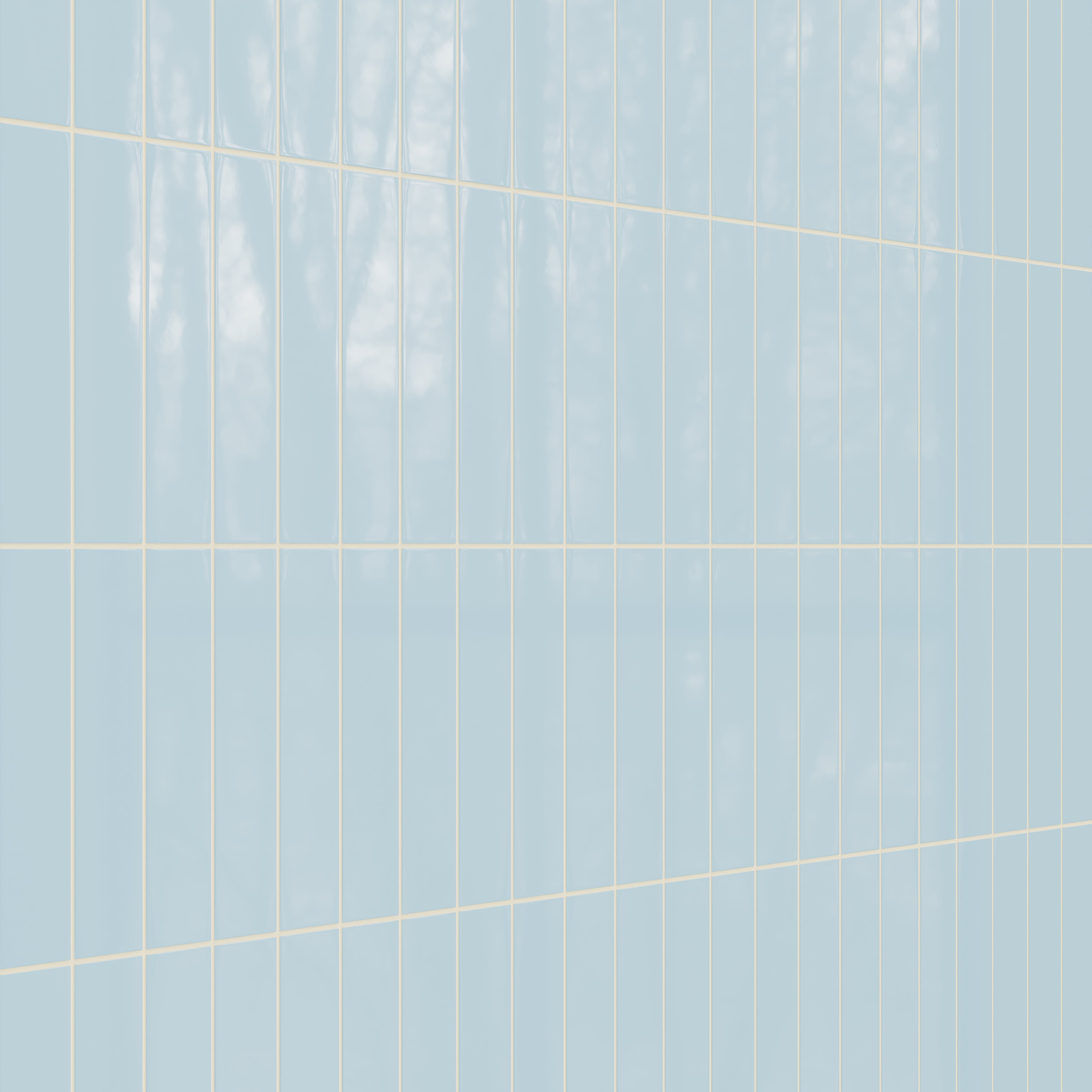 3x12 Natural Press Ceramic Tile in Egyptian Blue Gloss