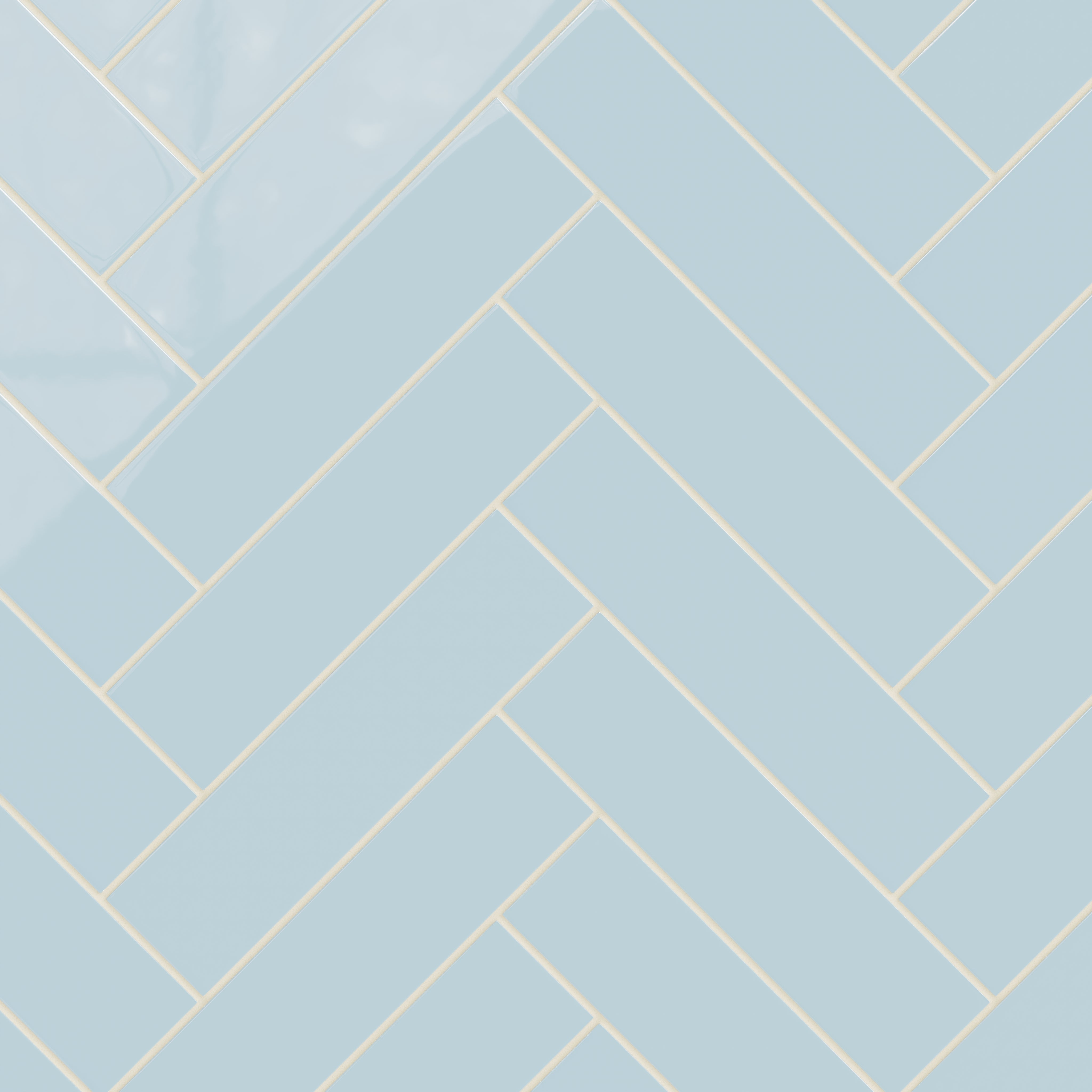 3x12 Natural Press Ceramic Tile in Egyptian Blue Gloss