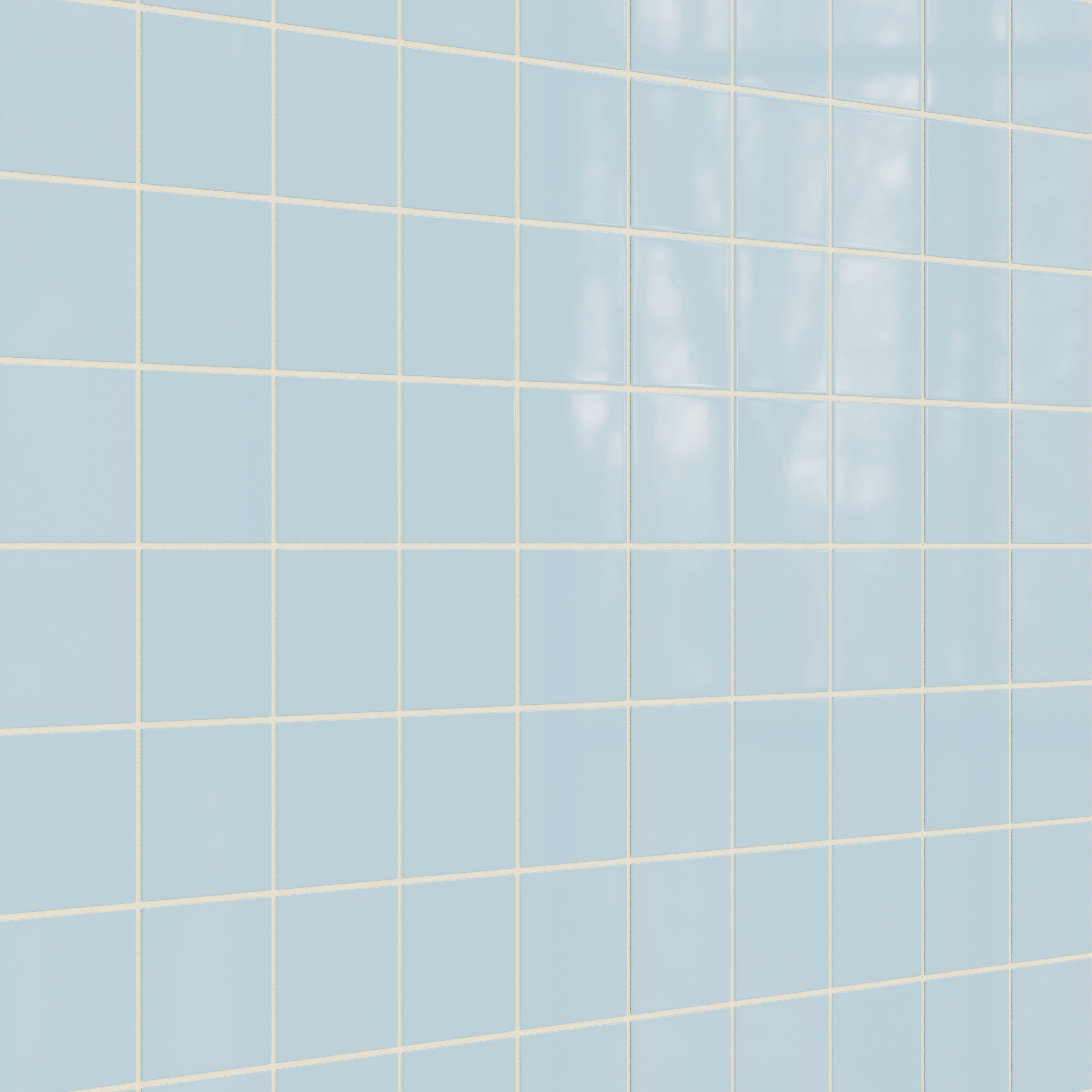 4x4 Natural Press Ceramic Tile in Egyptian Blue Gloss
