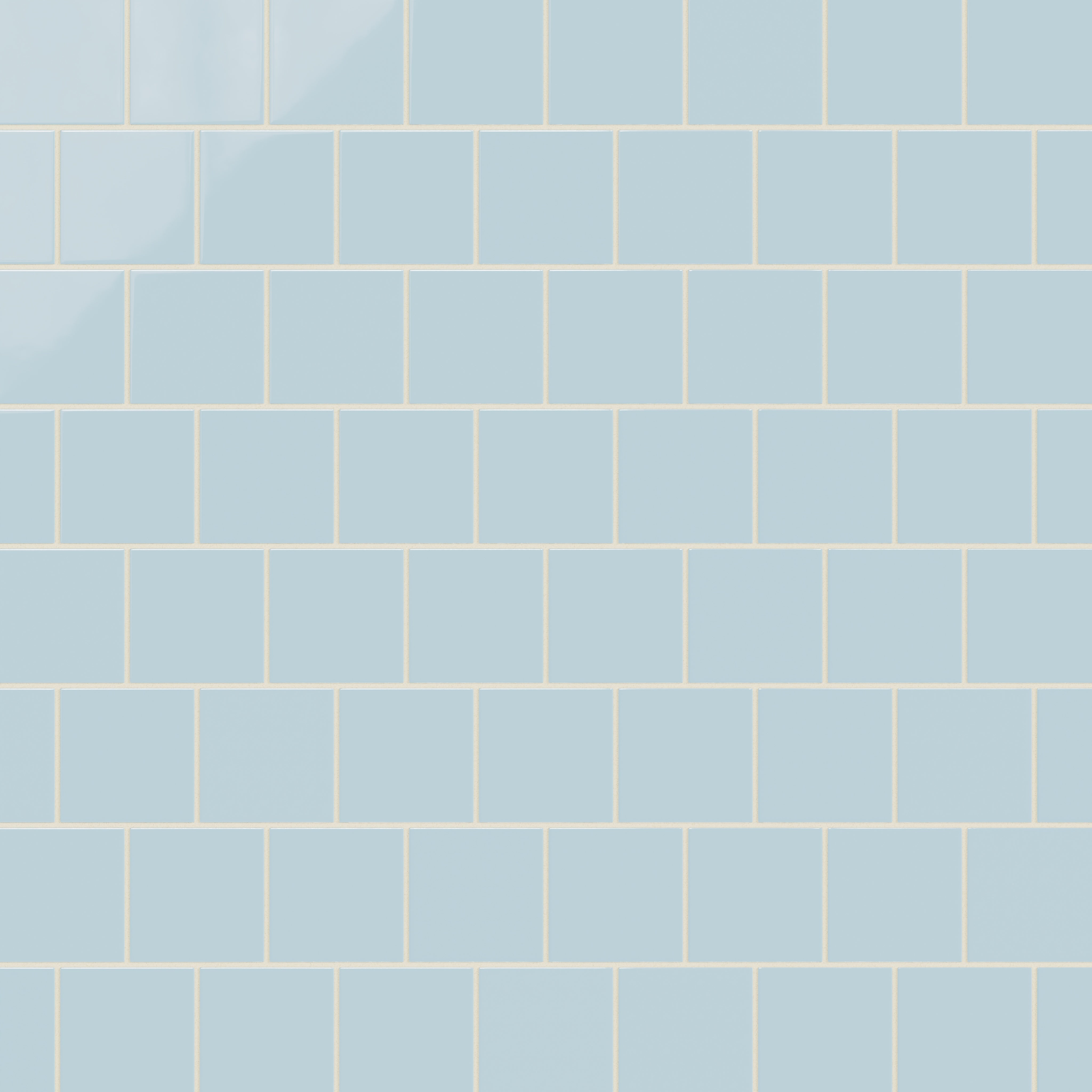 4x4 Natural Press Ceramic Tile in Egyptian Blue Gloss