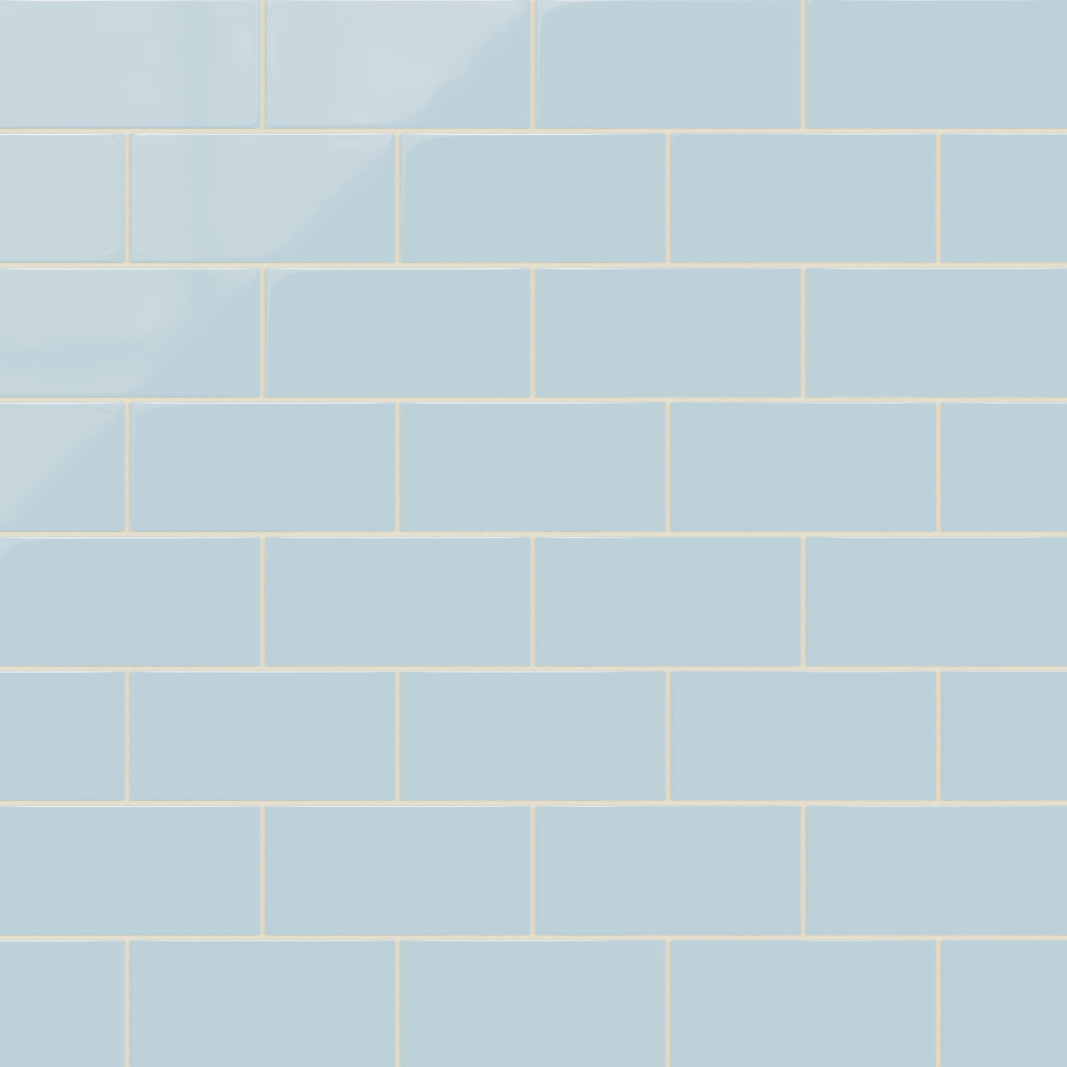 4x8 Natural Press Ceramic Tile in Egyptian Blue Gloss