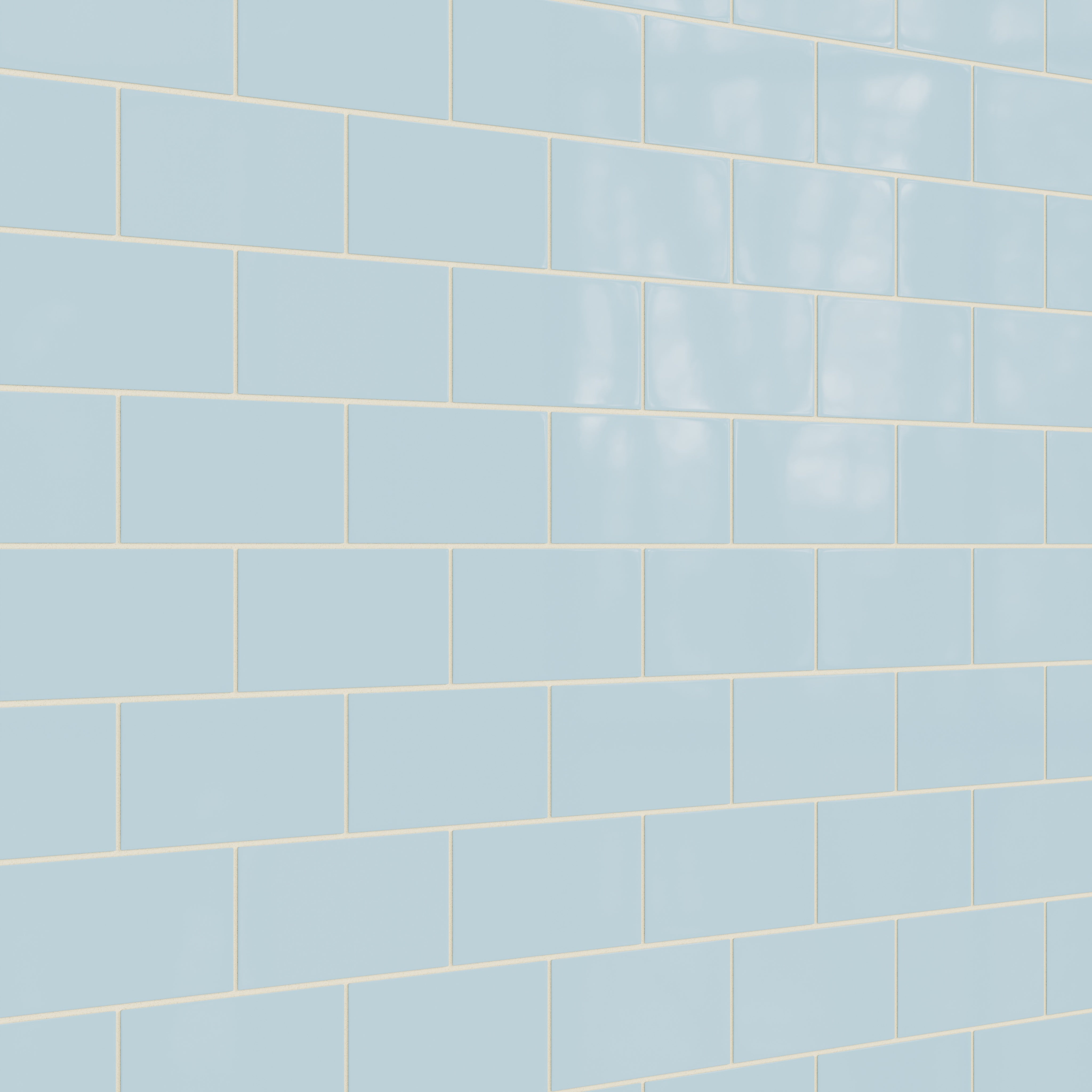 4x8 Natural Press Ceramic Tile in Egyptian Blue Gloss