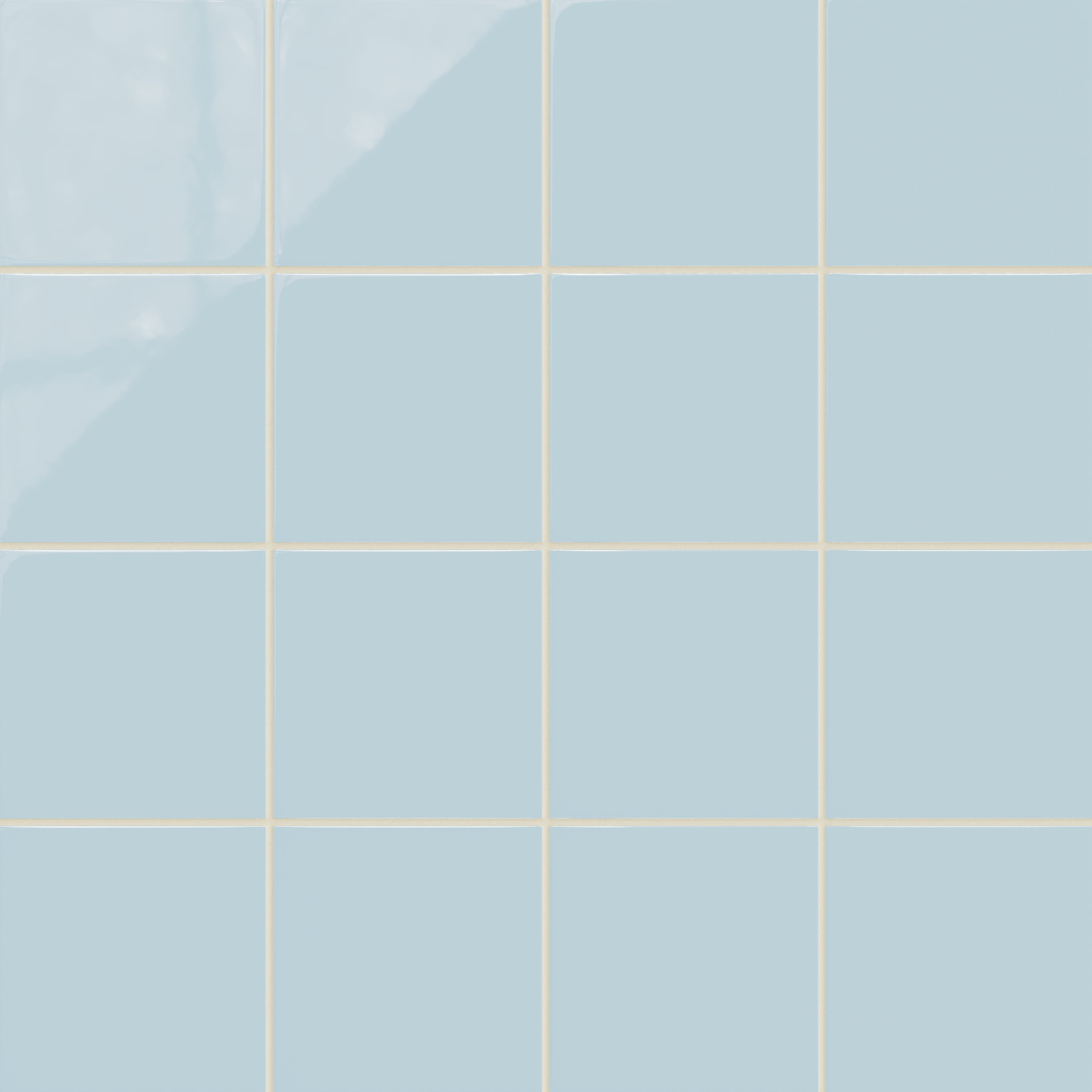 6x6 Natural Press Ceramic Tile in Egyptian Blue Gloss