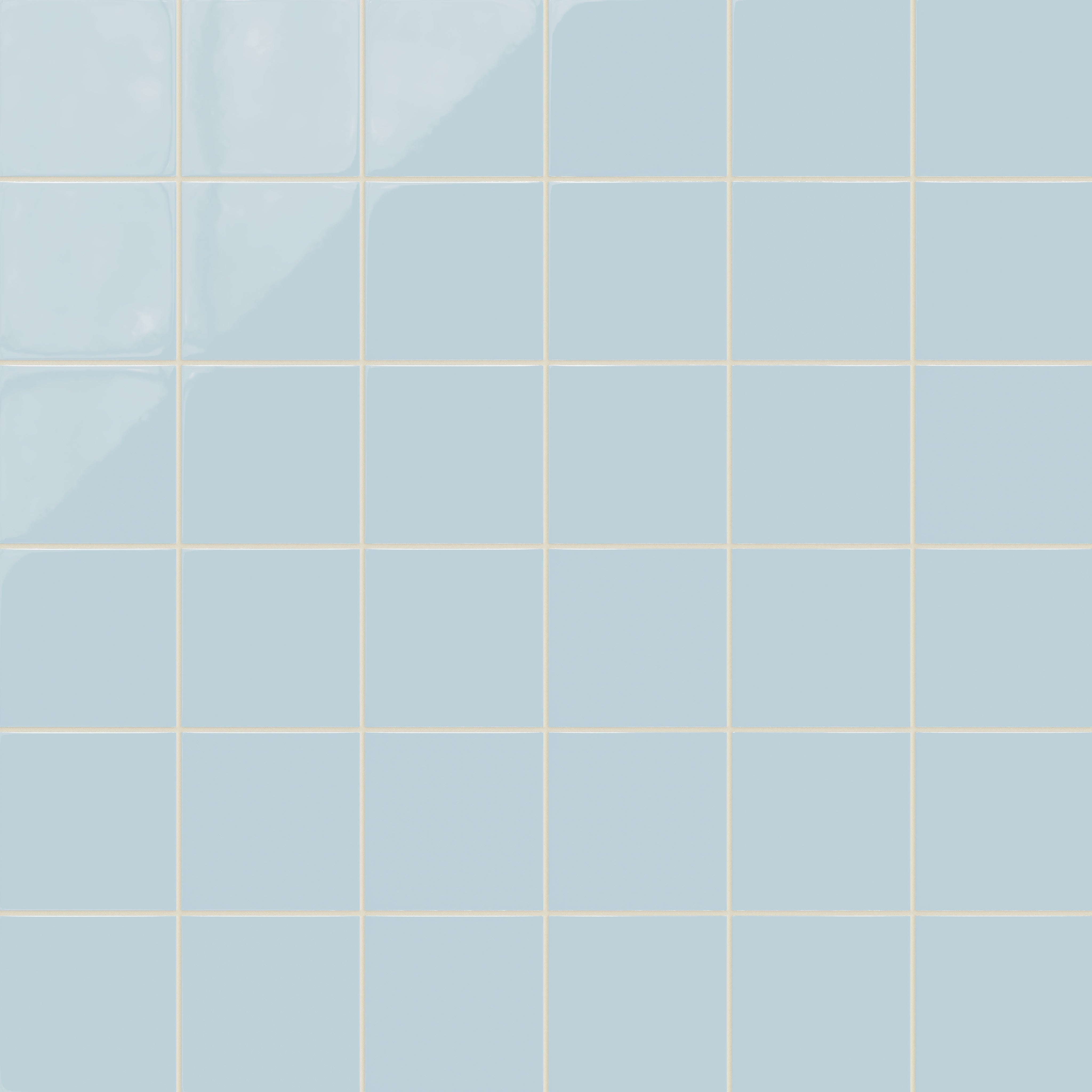 6x6 Natural Press Ceramic Tile in Egyptian Blue Gloss