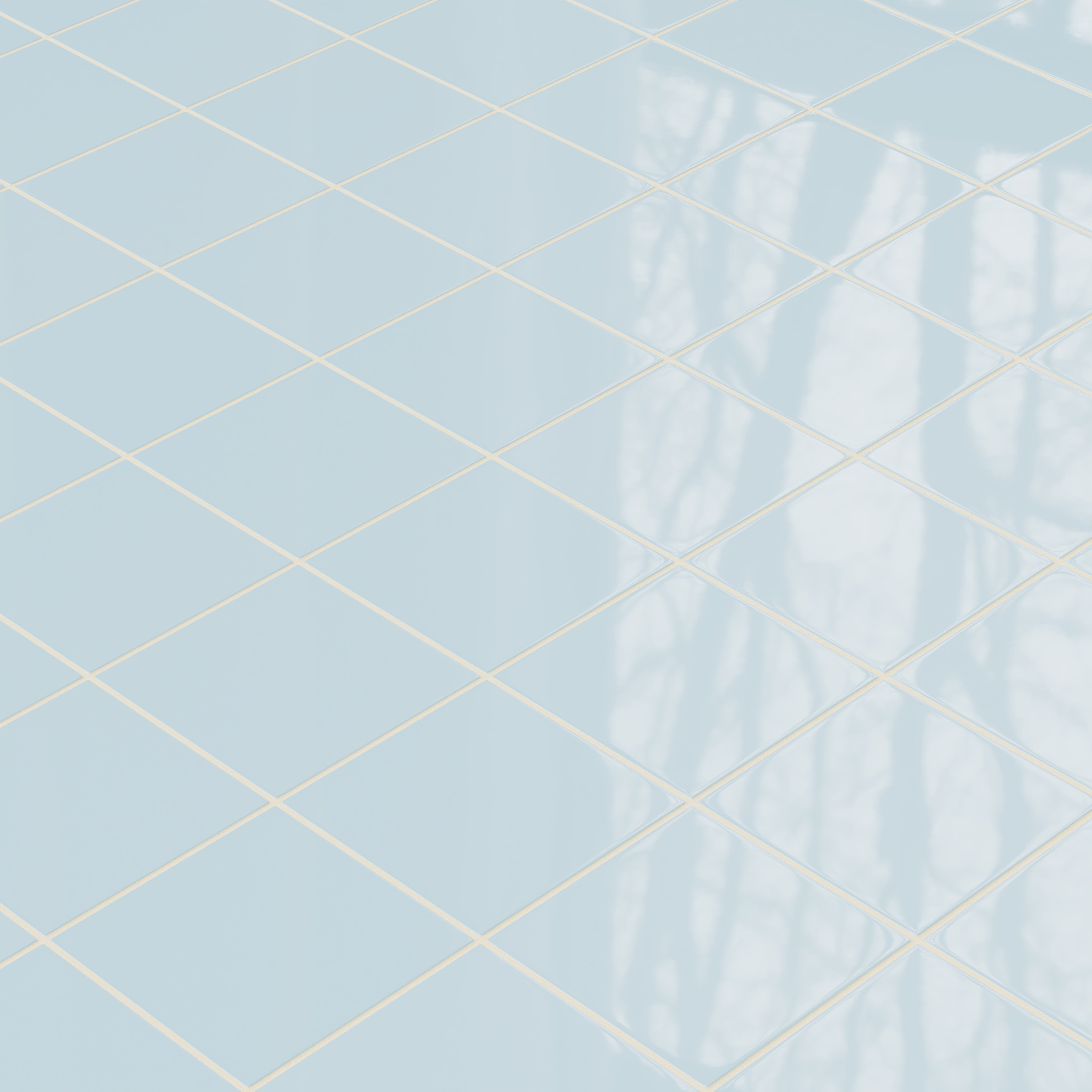 6x6 Natural Press Ceramic Tile in Egyptian Blue Gloss