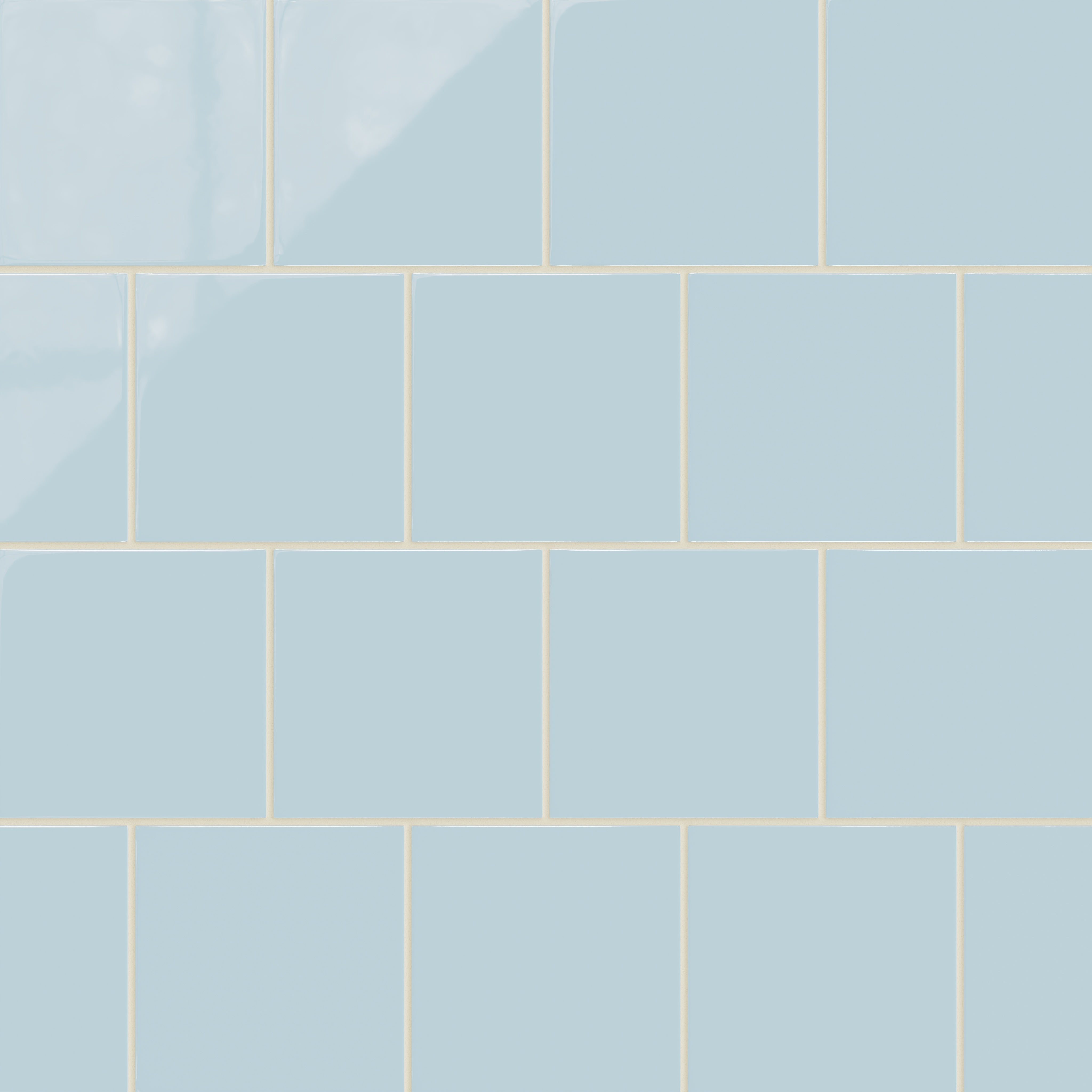 6x6 Natural Press Ceramic Tile in Egyptian Blue Gloss