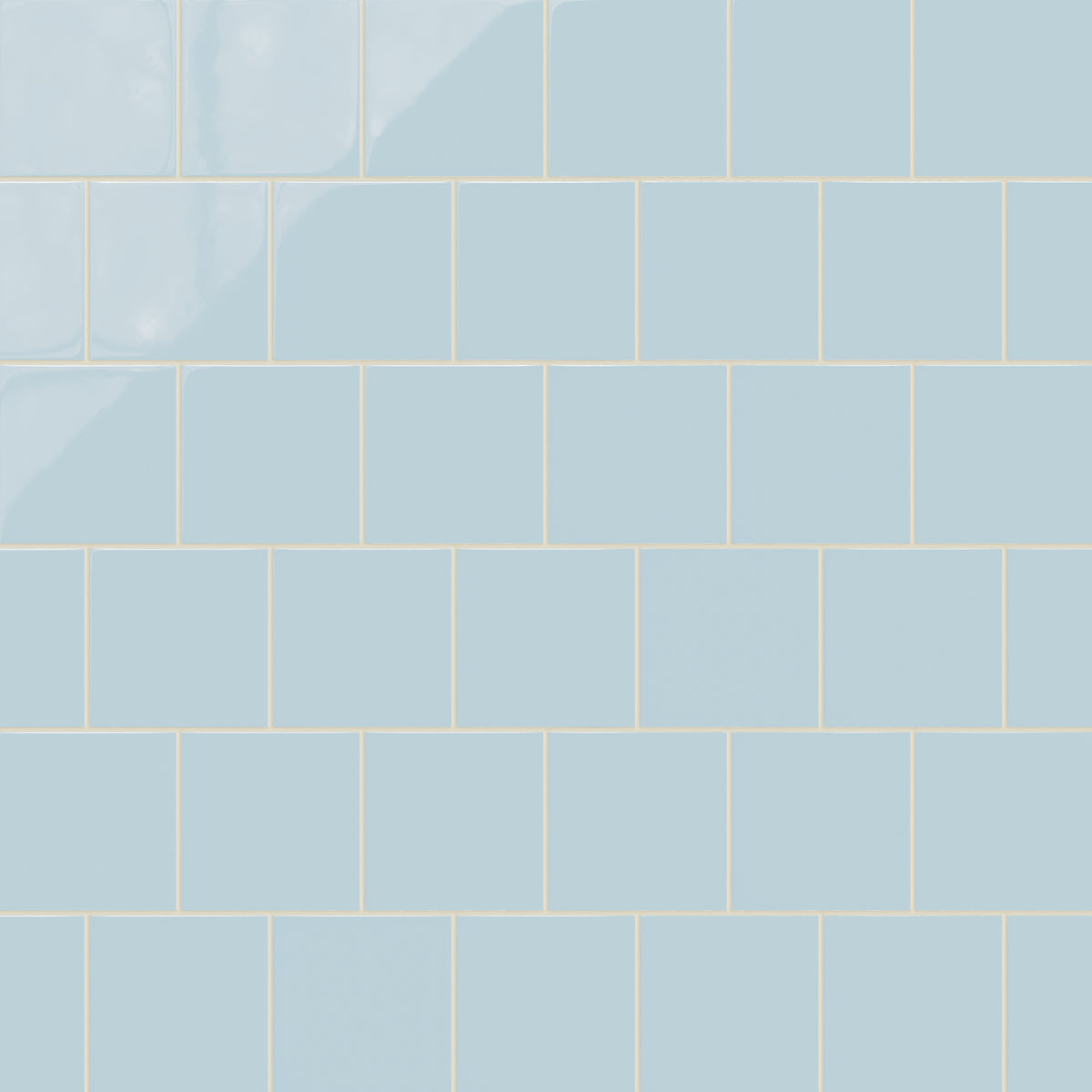6x6 Natural Press Ceramic Tile in Egyptian Blue Gloss