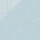 8" Hexagon Natural Press Ceramic Tile in Egyptian Blue Gloss