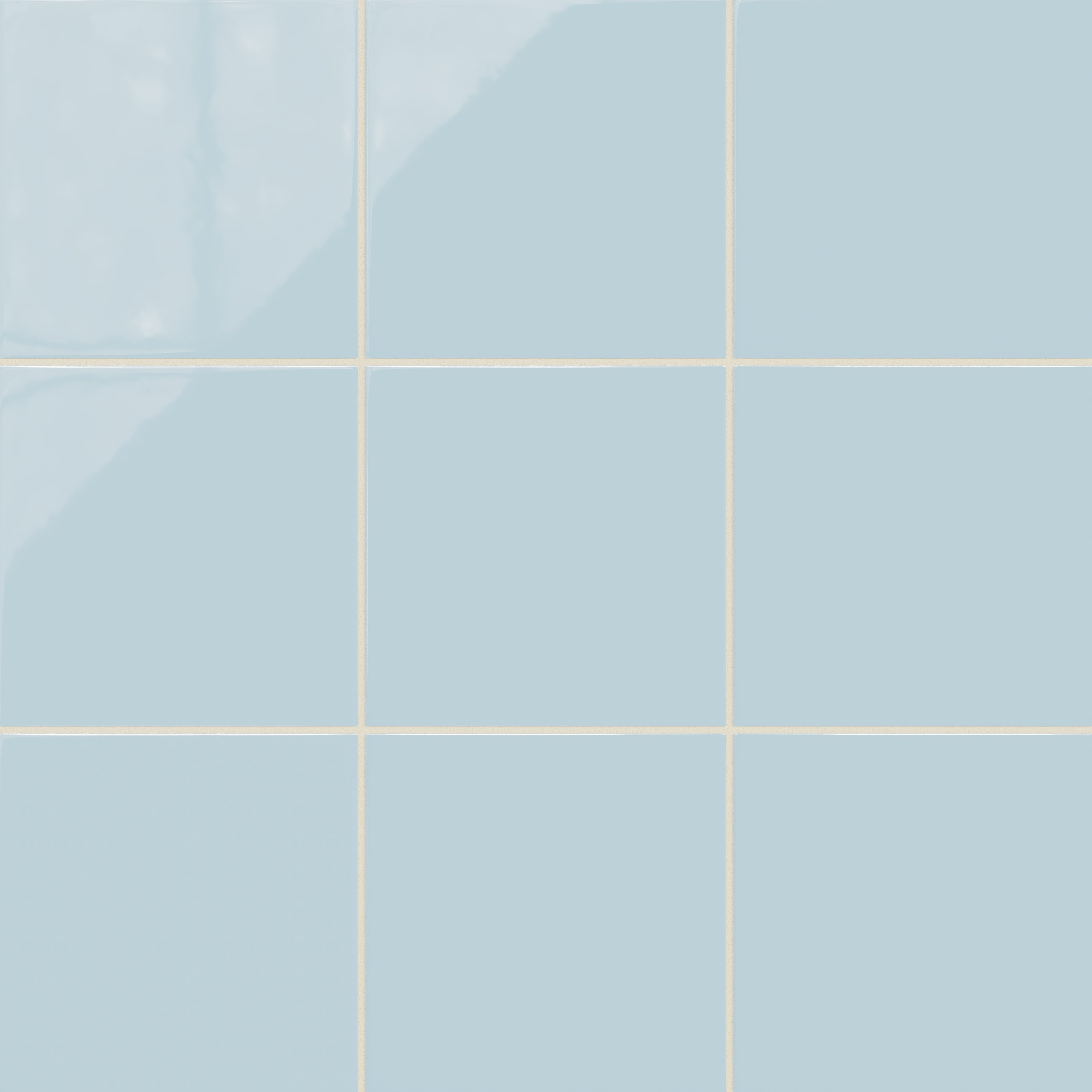 8x8 Natural Press Ceramic Tile in Egyptian Blue Gloss