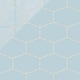 Elongated Hexagon Natural Press Ceramic Tile in Egyptian Blue Gloss