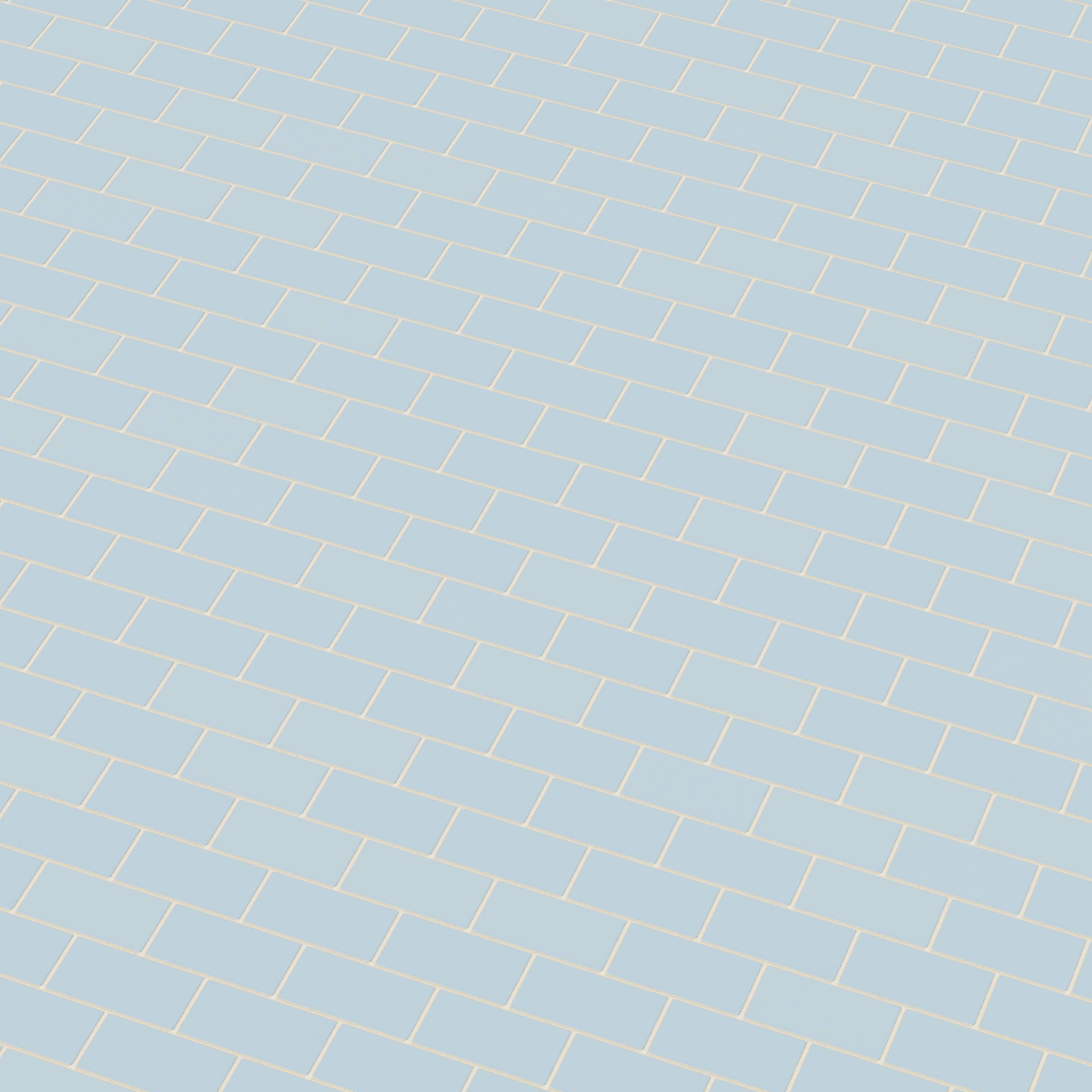 2x4 Half Offset Sheeted Natural Press Ceramic Mosaic Tile in Egyptian Blue Matte