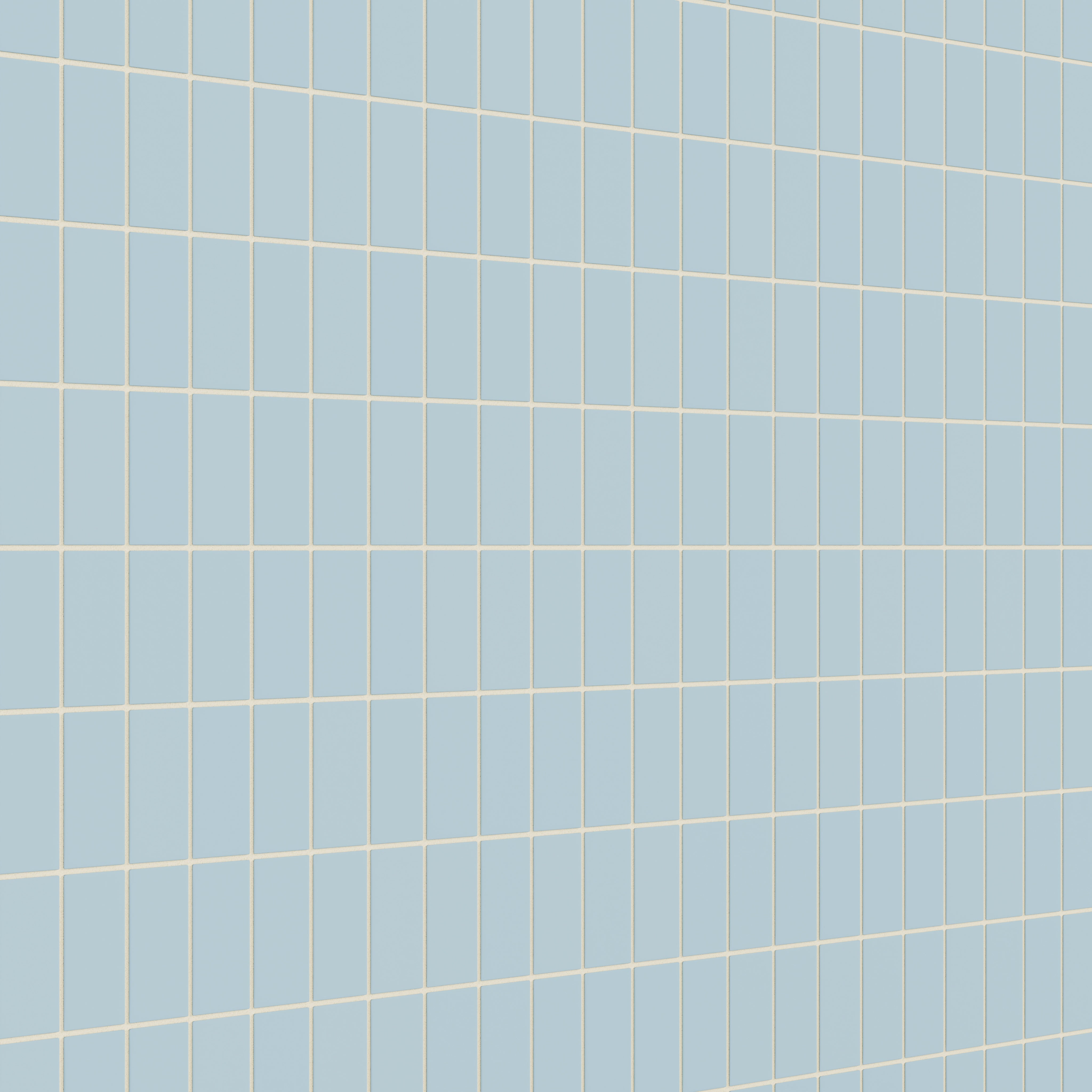 2x4 Straight Set Sheeted Natural Press Ceramic Mosaic Tile in Egyptian Blue Matte