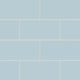 6x12 Natural Press Ceramic Tile in Egyptian Blue Matte