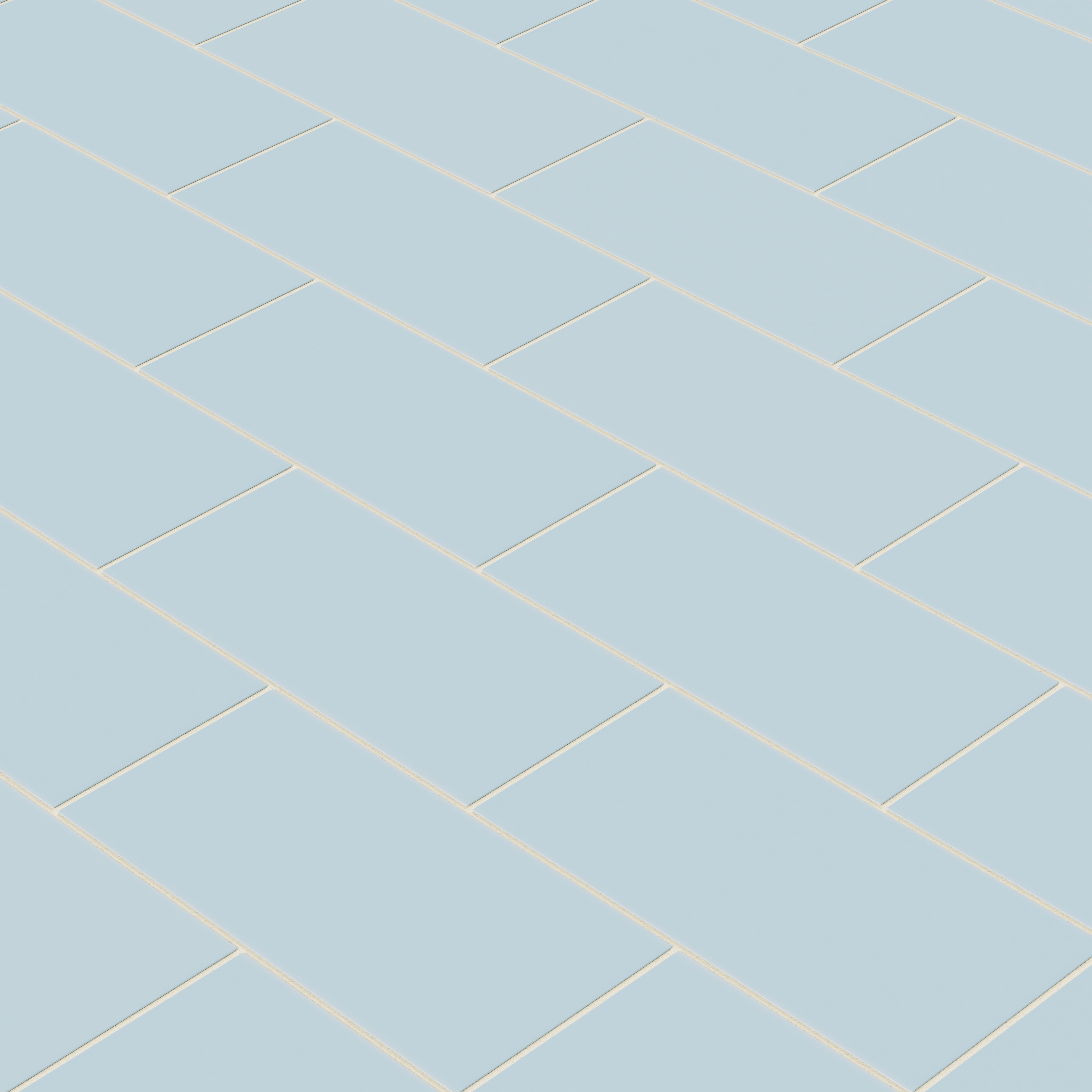6x12 Natural Press Ceramic Tile in Egyptian Blue Matte