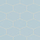 Elongated Hexagon Natural Press Ceramic Tile in Egyptian Blue Matte