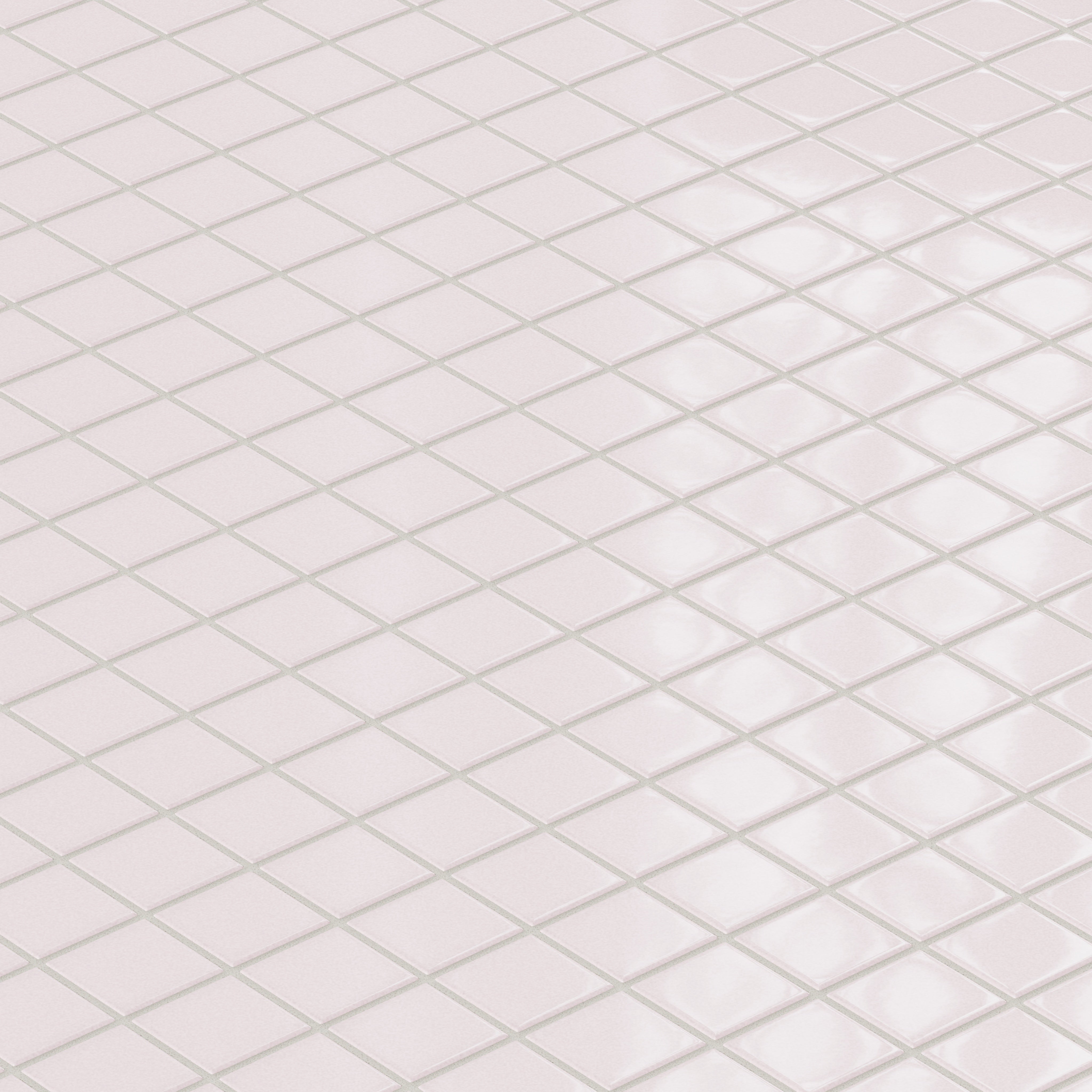 2x2 Straight Set Sheeted Original Ceramic Mosaic Tile in Evening Glow Gloss