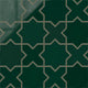 Star & Cross Original Ceramic Tile in Evergreen Gloss