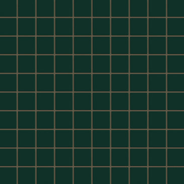 2x2 Straight Set Sheeted Original Ceramic Mosaic Tile in Evergreen Matte