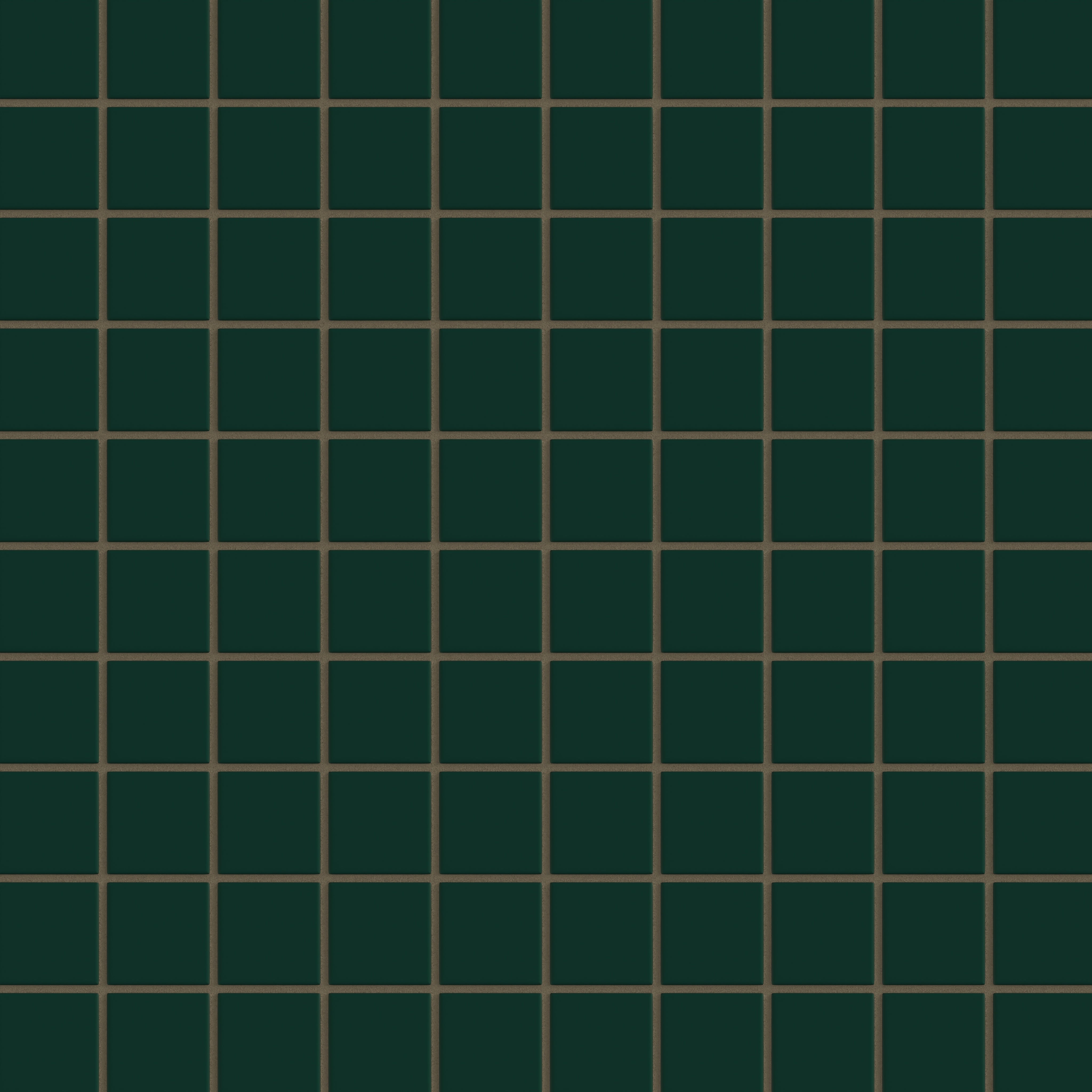 2x2 Straight Set Sheeted Original Ceramic Mosaic Tile in Evergreen Matte