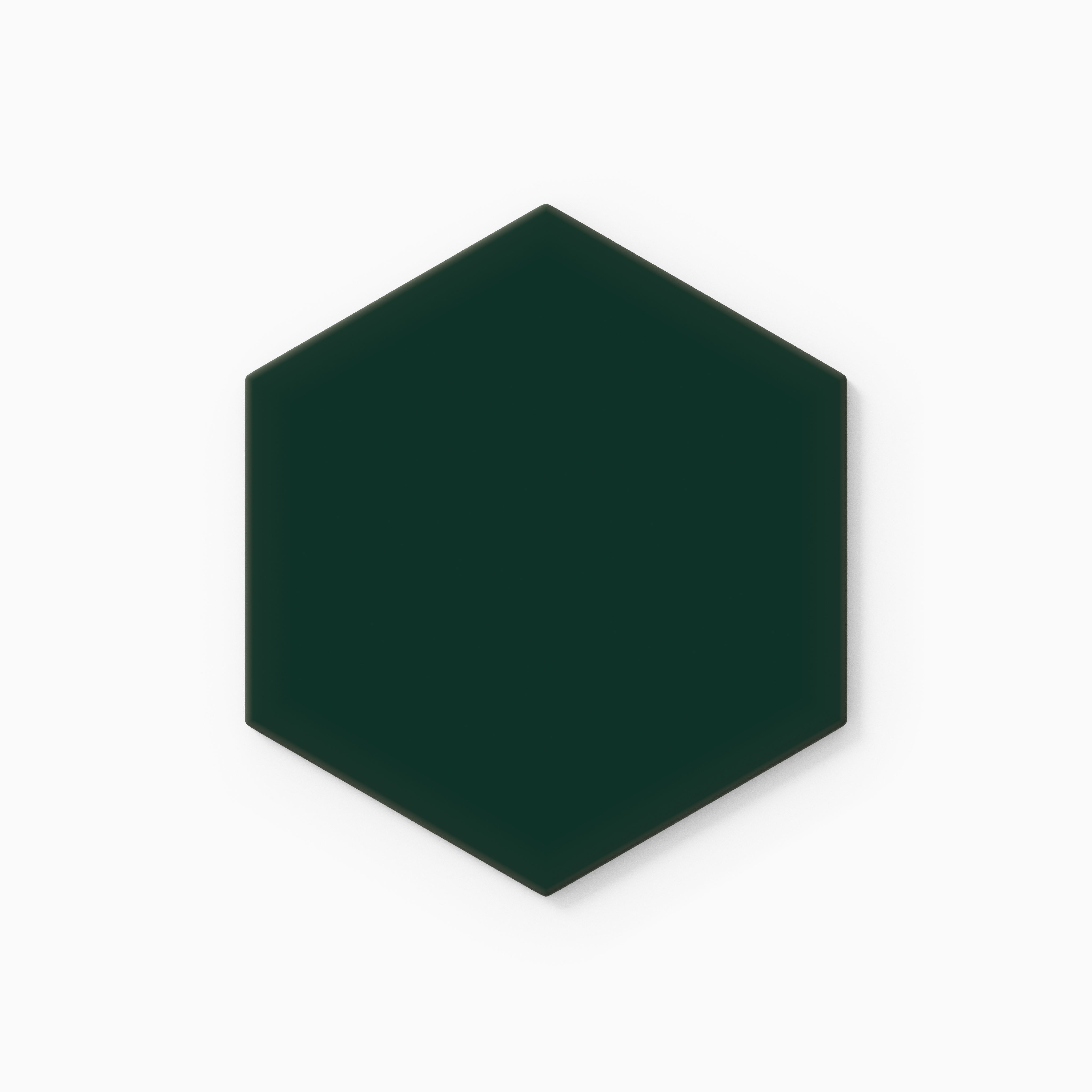 6" Hexagon Original Ceramic Tile in Evergreen Matte