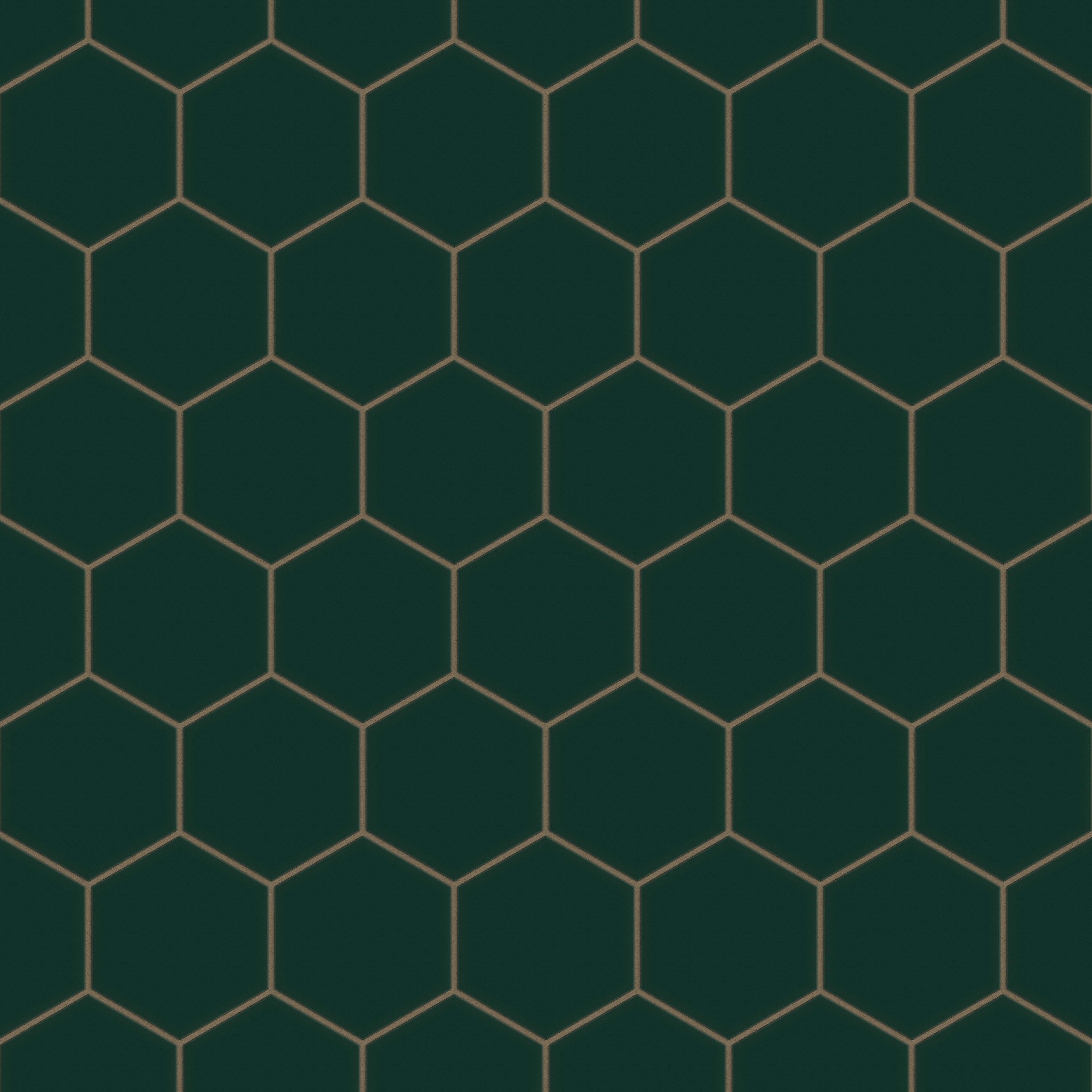 6" Hexagon Original Ceramic Tile in Evergreen Matte