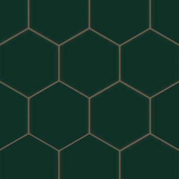 8" Hexagon Original Ceramic Tile in Evergreen Matte
