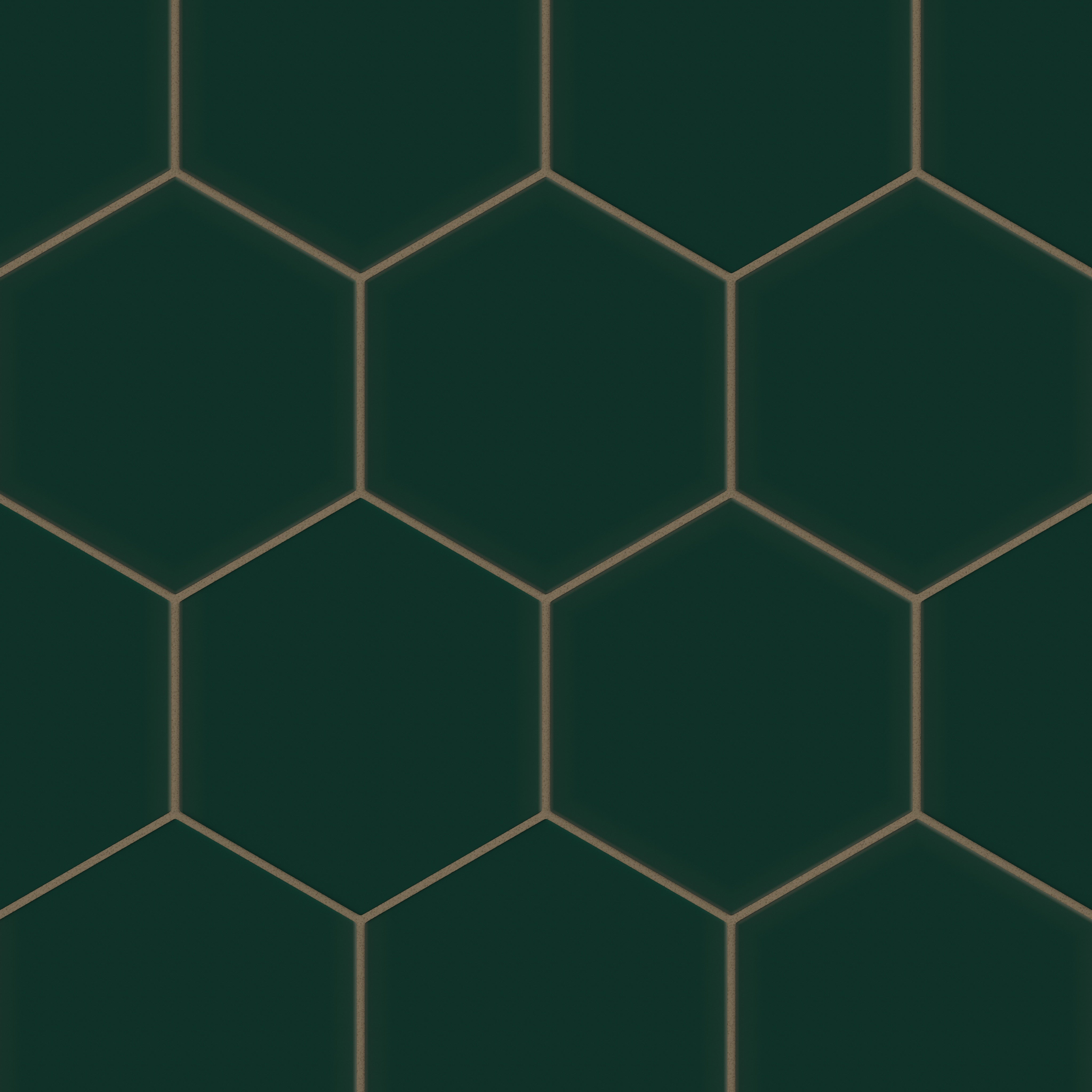 8" Hexagon Original Ceramic Tile in Evergreen Matte