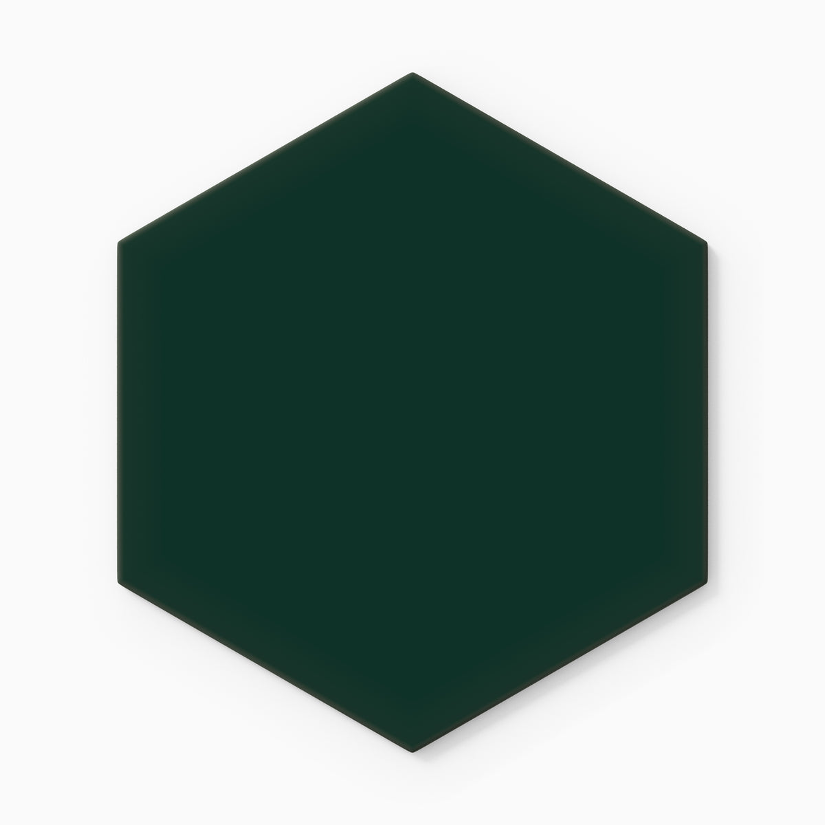 8" Hexagon Original Ceramic Tile in Evergreen Matte