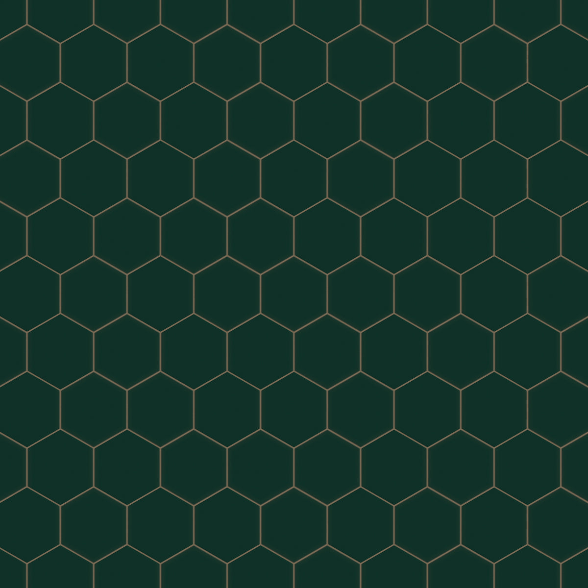 8" Hexagon Original Ceramic Tile in Evergreen Matte