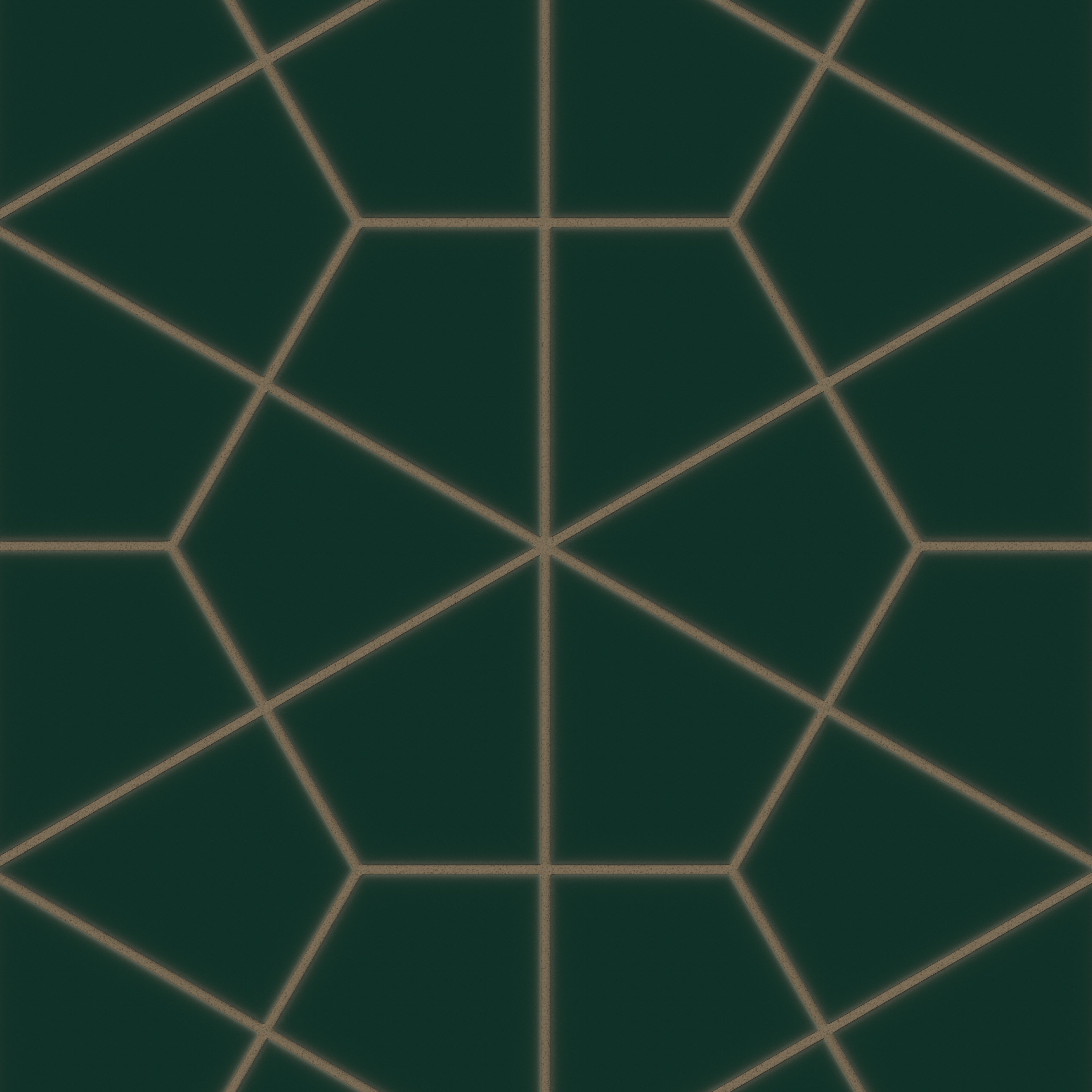 Hexite Original Ceramic Tile in Evergreen Matte