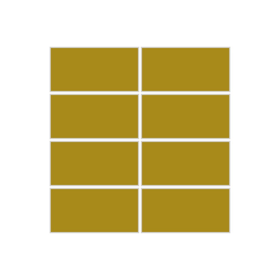 Mustard Seed 2x4 Straight Set Sheeted Gloss Original Ceramic Tile