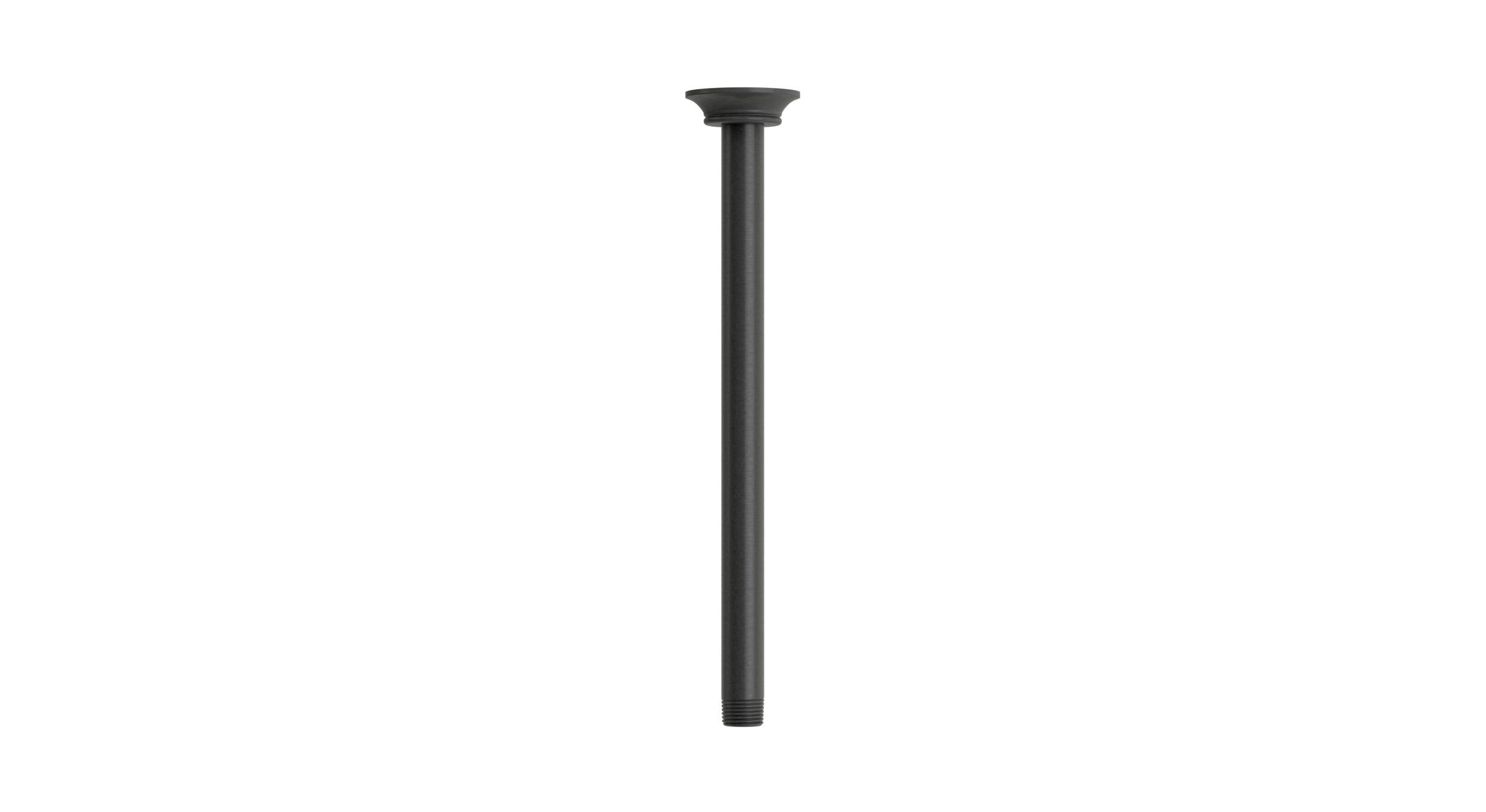 Emerson 12" Straight Shower Arm with Flange in Blackened Nickel
