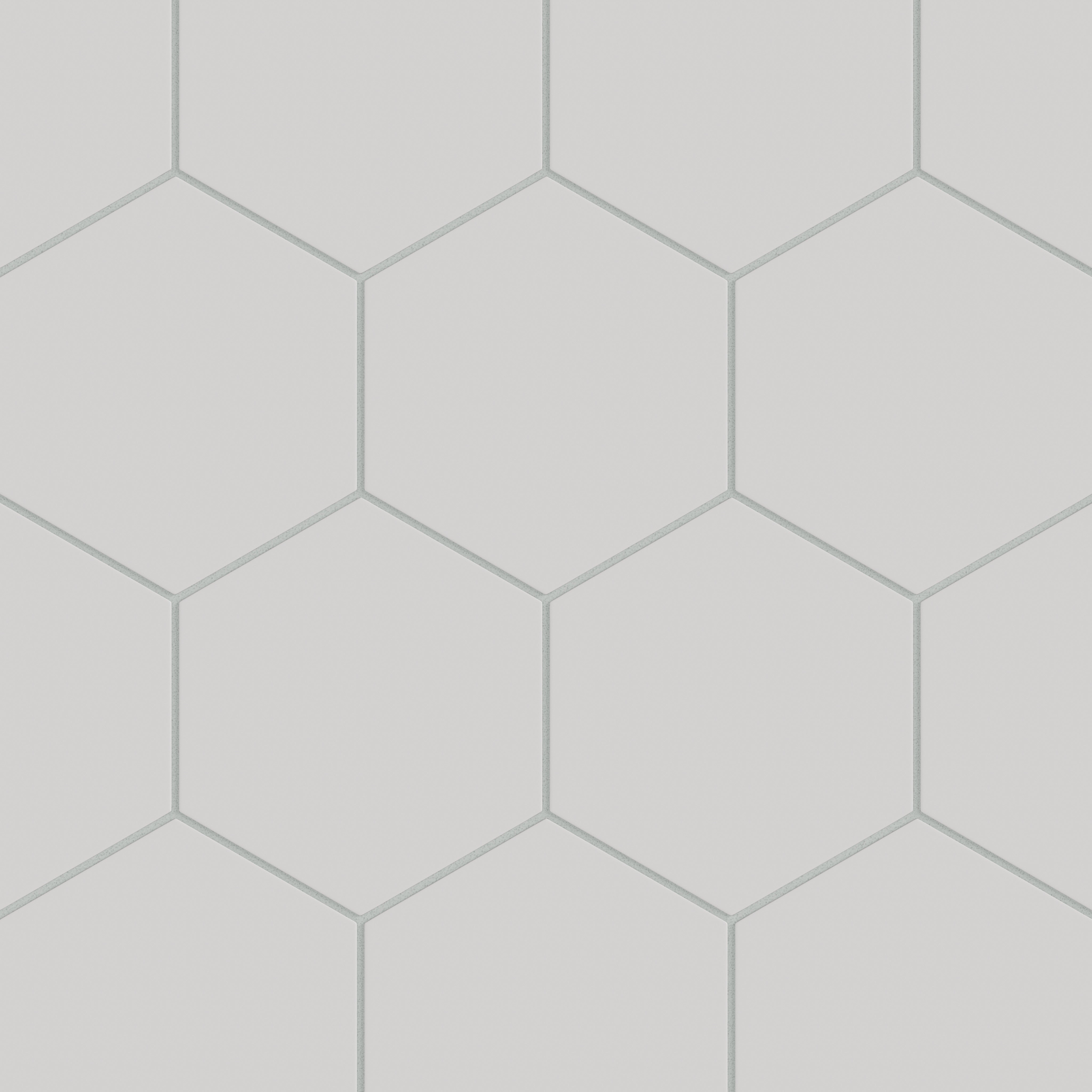 8" Hexagon Natural Press Ceramic Tile in Cloud Cover Matte