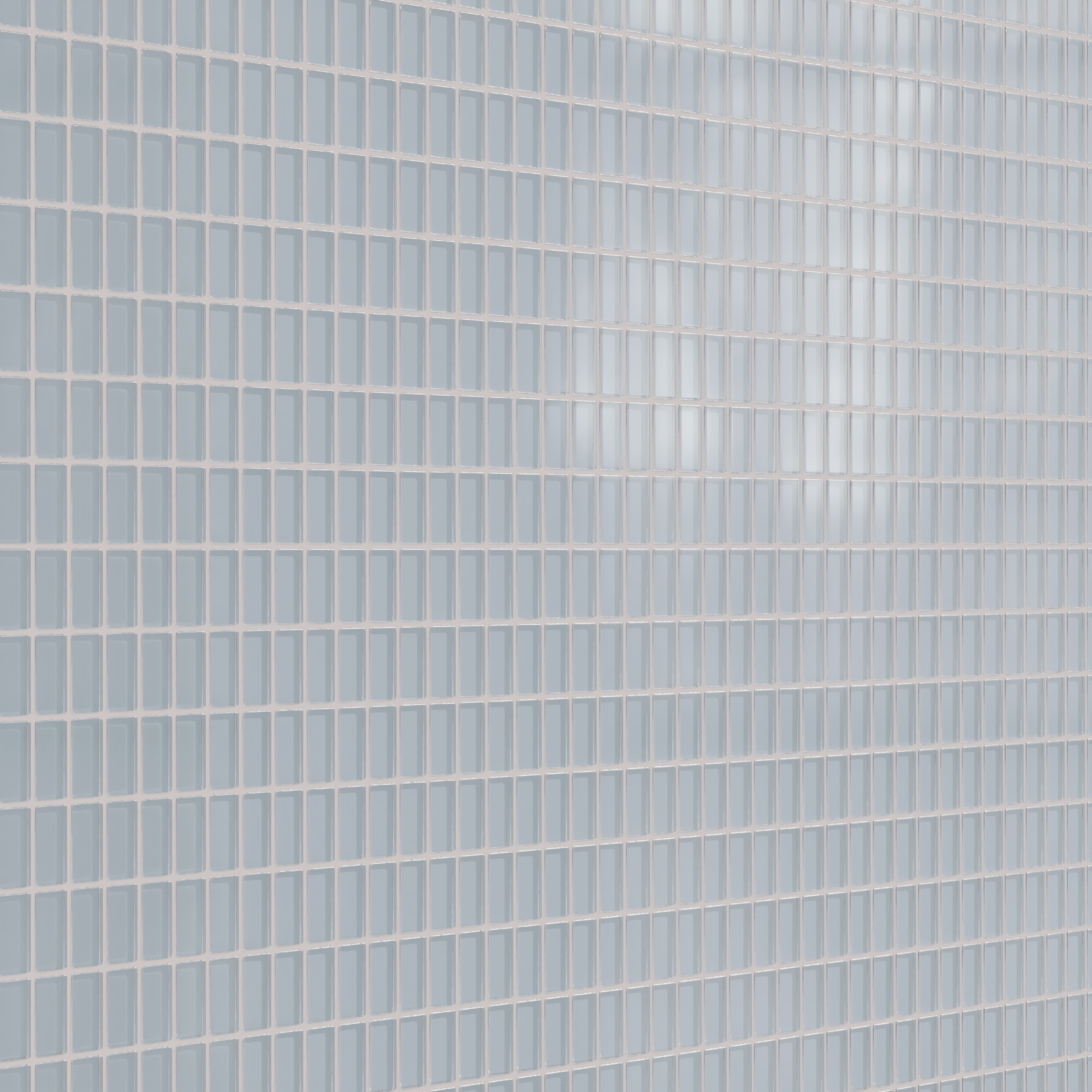 1x2 Straight Set Sheeted Glass Mosaic Tile in Pinyon Jay Matte