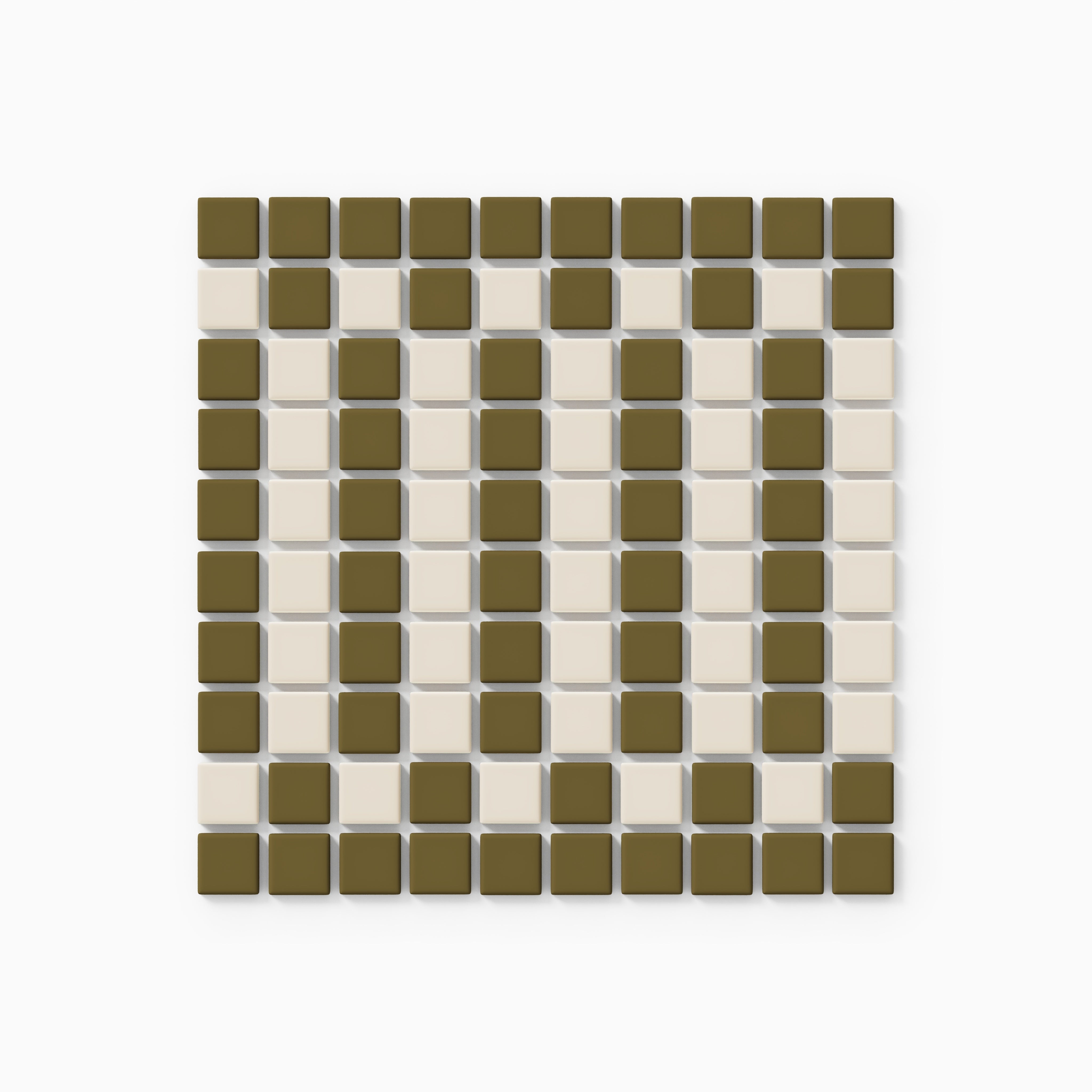 Sable Ribbon 1x1 Straight Set Sheeted Matte Original Ceramic Tile