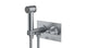 Emerson One Handle Wall Mount Bidet Trim with Classic Lever Handle in Satin Chrome