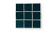 3x3 Straight Set Sheeted Original Ceramic Mosaic Tile in Caspian Sea Gloss