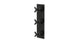 Flatiron Three Handle Wall Mount Shower Trim with Linear Cross Handles in Blackened Nickel