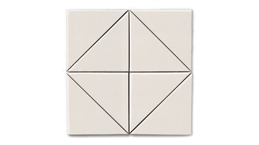 6" Triangle Original Ceramic Tile in Feldspar Matte