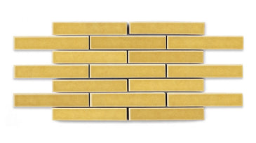 1x6 Half Offset Sheeted Original Ceramic Mosaic Tile in Haystack Gloss