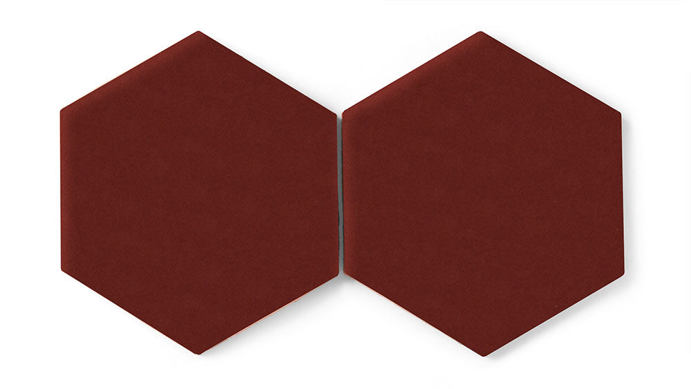 8" Hexagon Original Ceramic Tile in Vintage Leather Matte